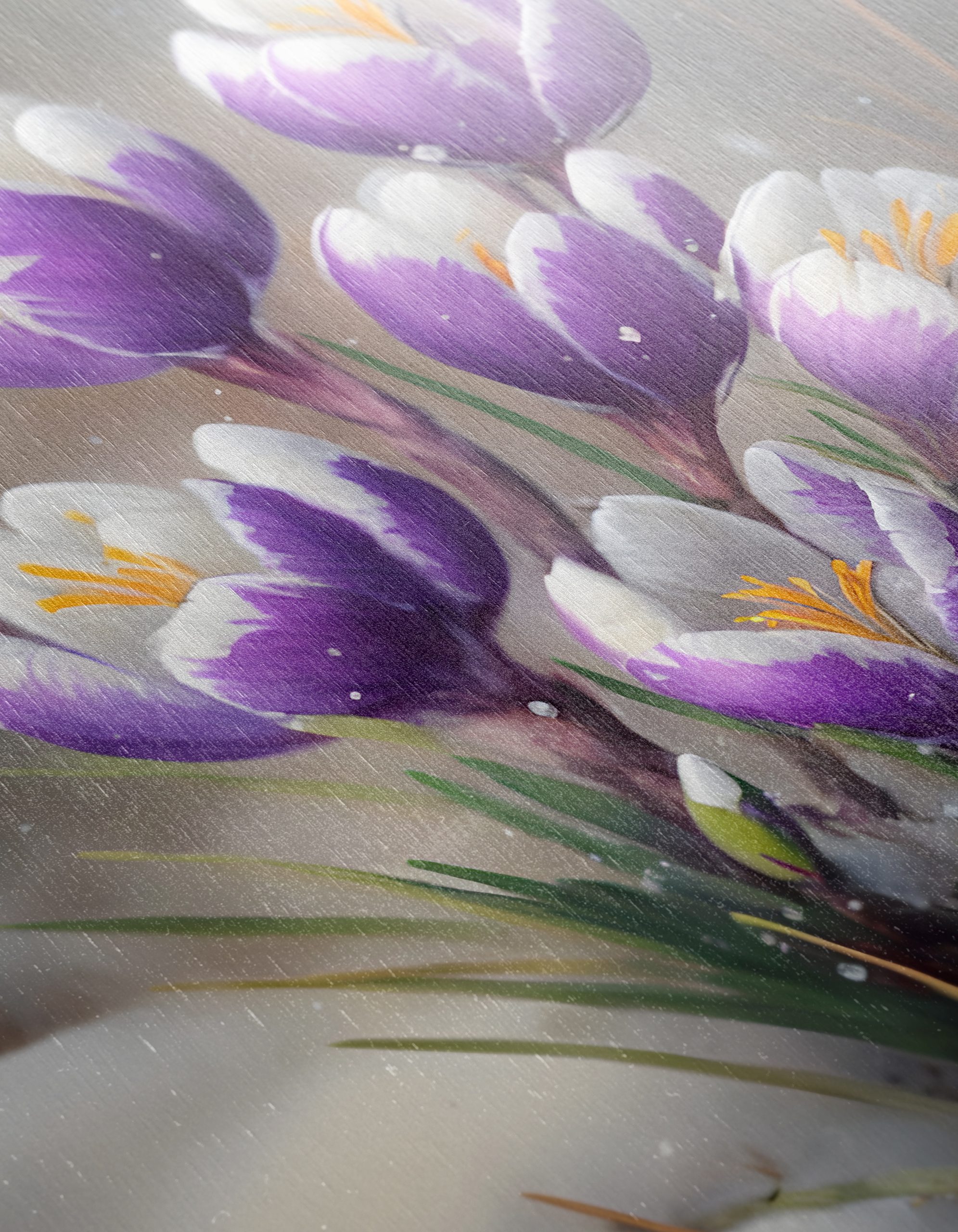 Vibrant Crocus Flowers in Snow - Image 12