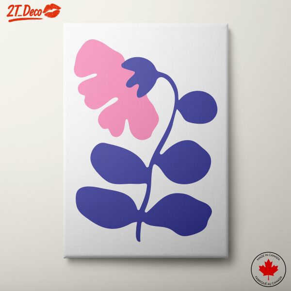 Stylized Floral Art with Bold Colors