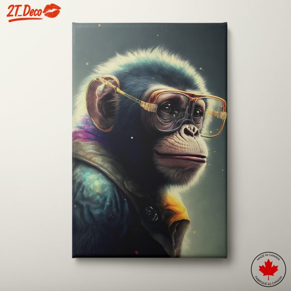 Playful Chimpanzee Character Illustration