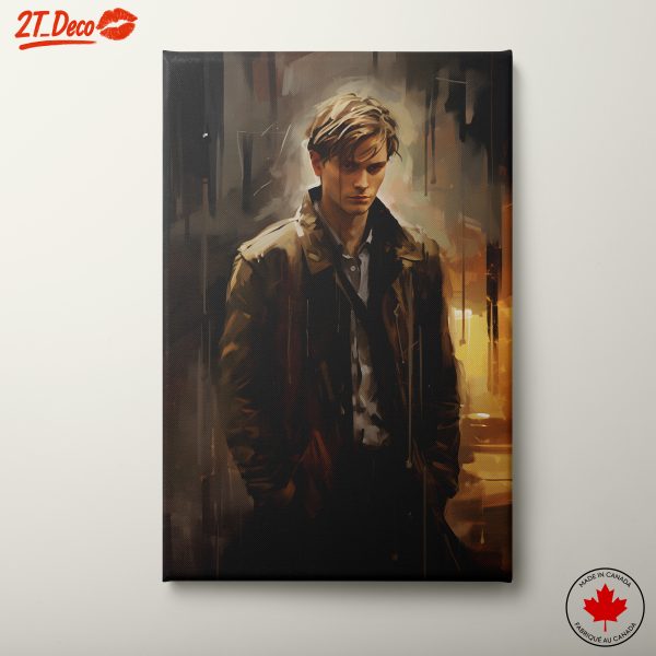Stylized Contemporary Male Portrait Art