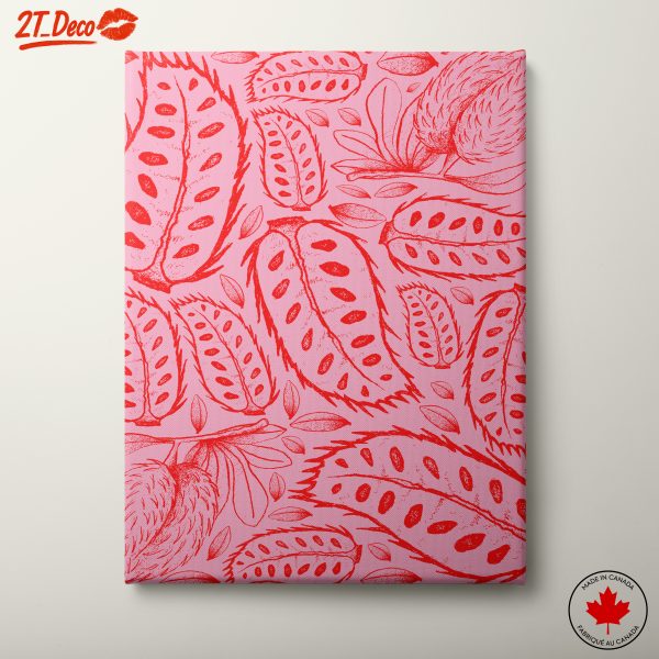 Stylized Botanical Art with Vibrant Colors 2