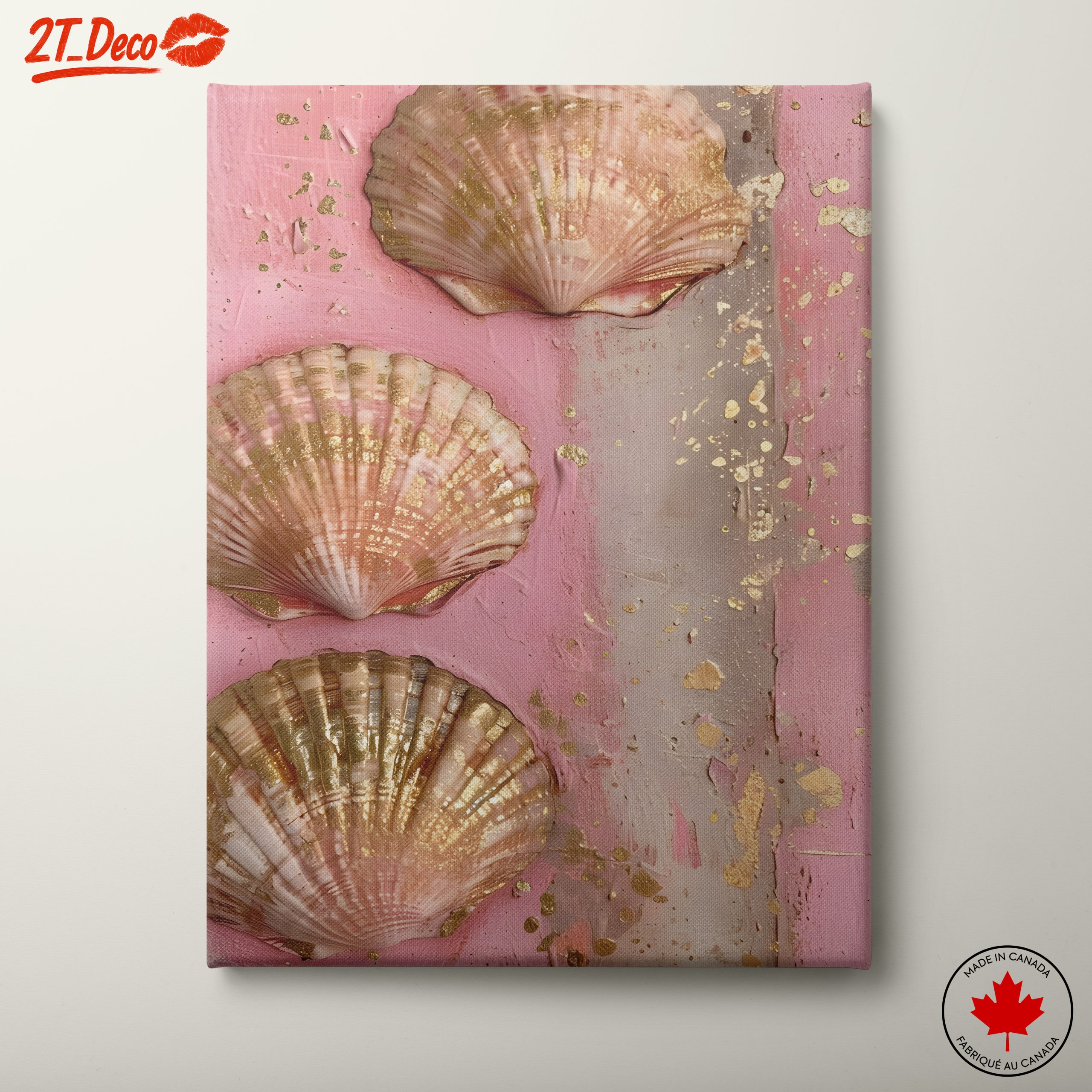 Elegant Seashell Botanical Art
