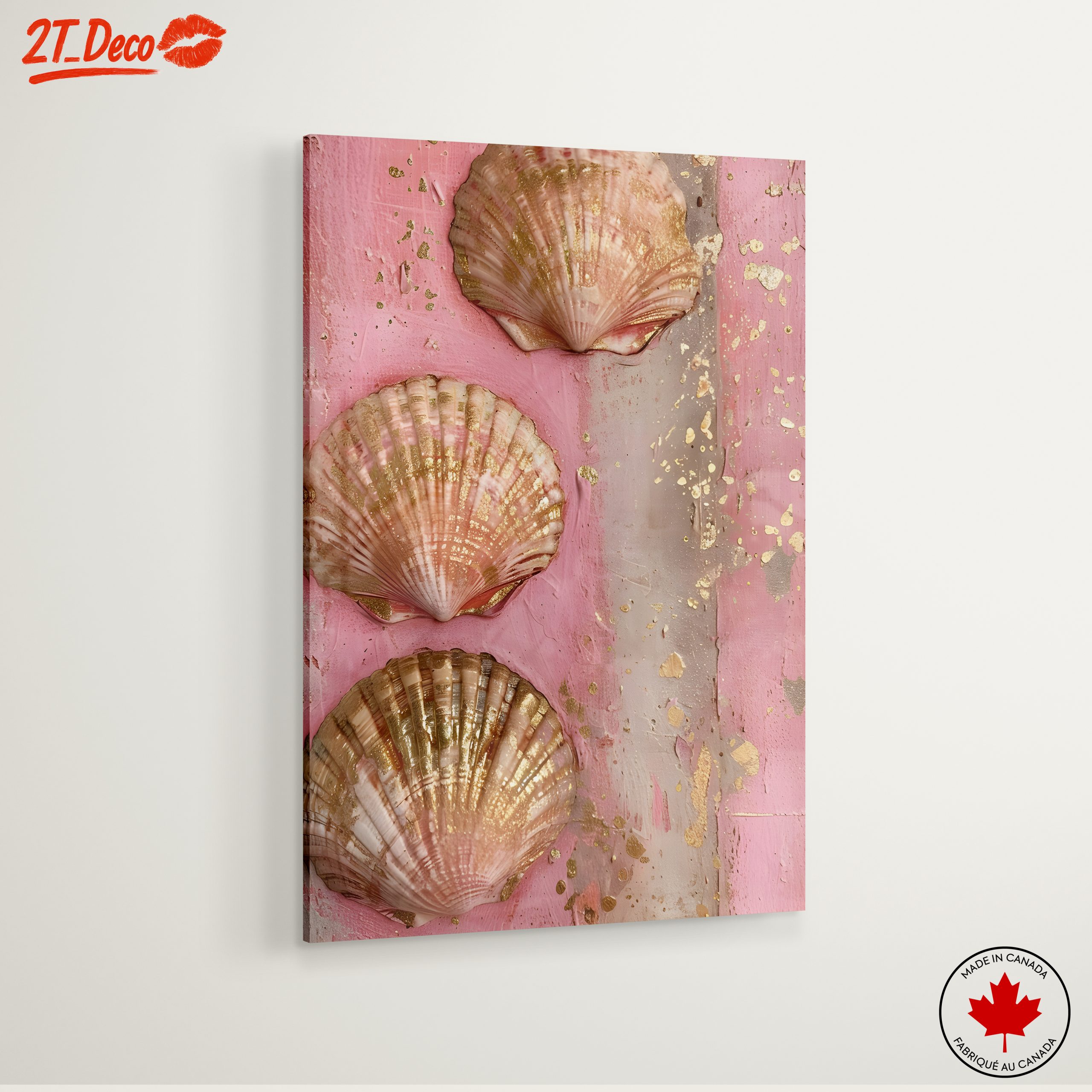 Elegant Seashell Botanical Art - Image 6