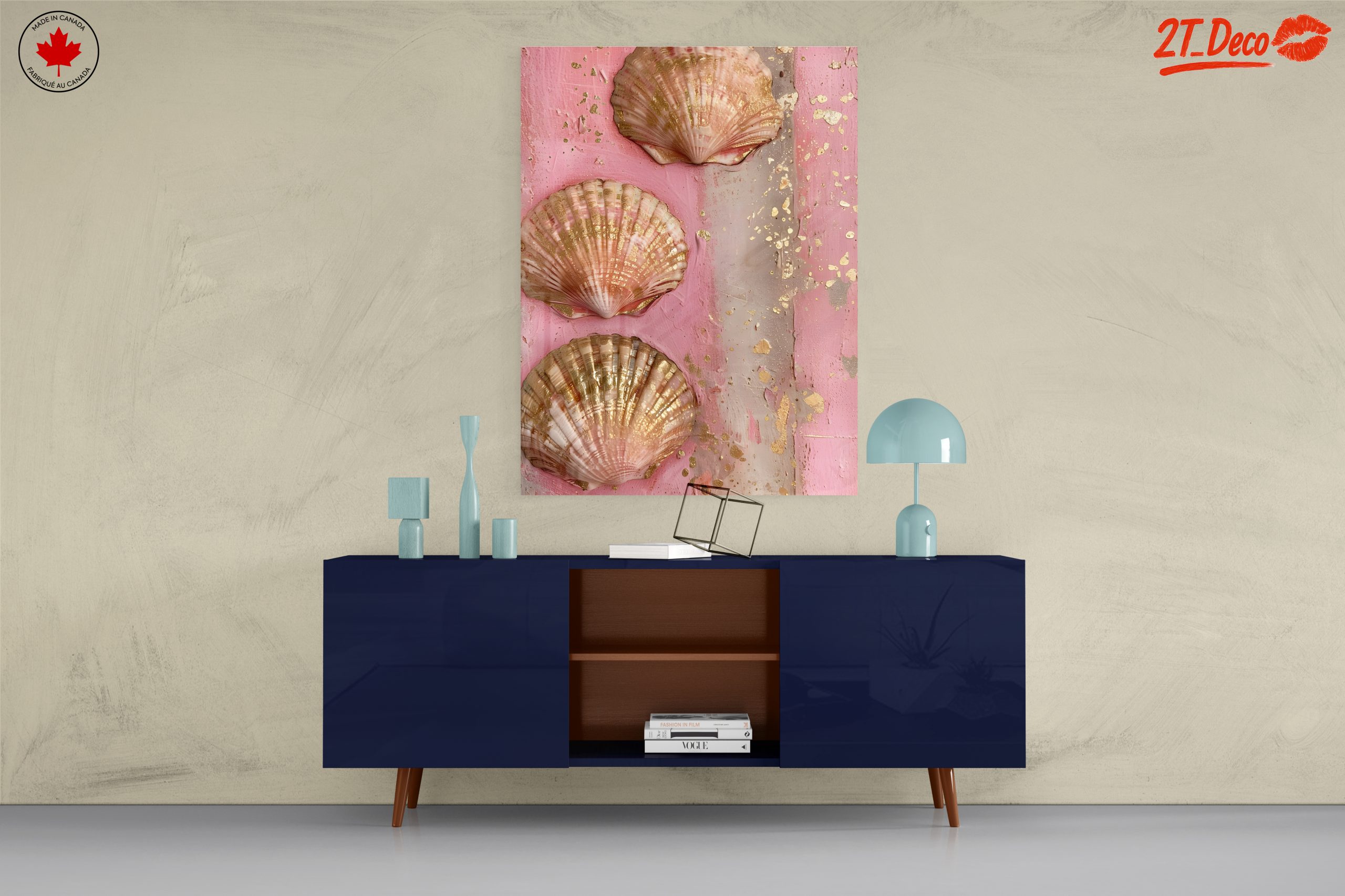 Elegant Seashell Botanical Art - Image 8