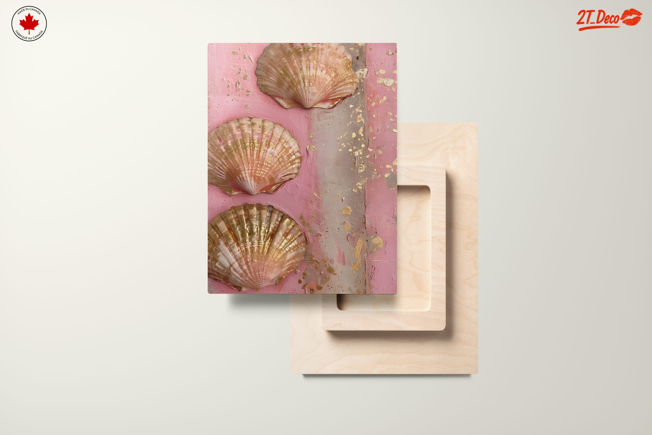 Elegant Seashell Botanical Art - Image 11