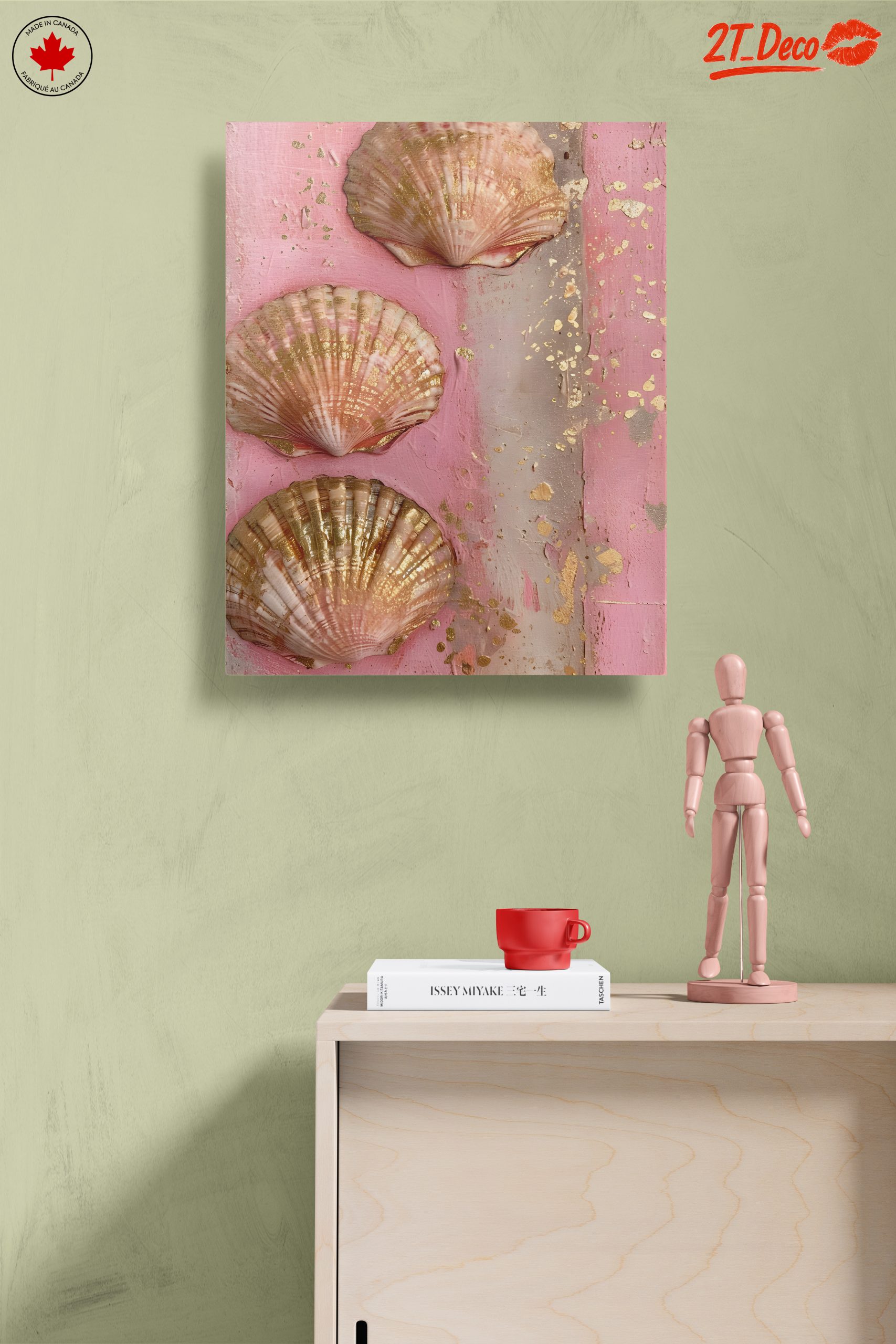 Elegant Seashell Botanical Art - Image 14