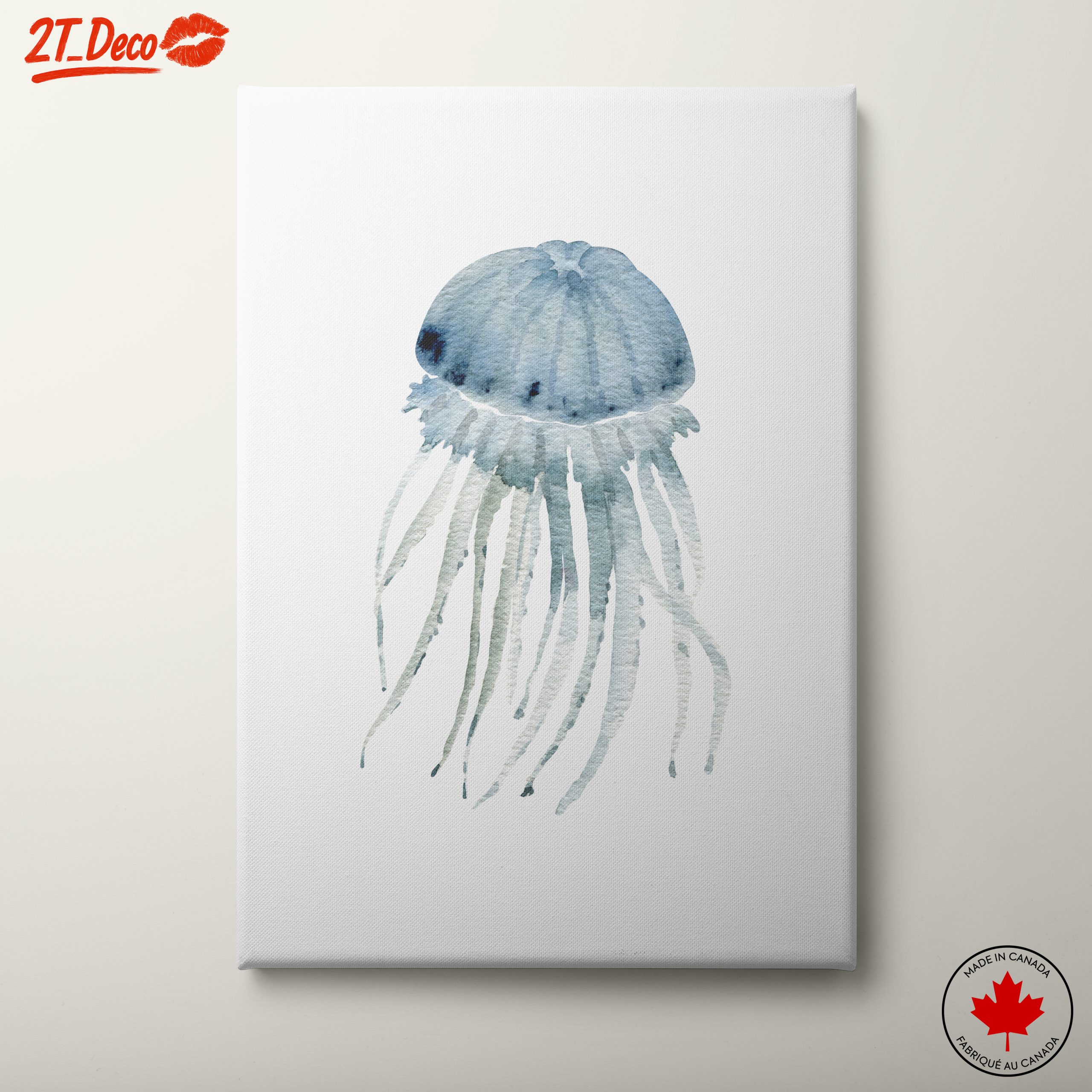Abstract Jellyfish Watercolor Art 2
