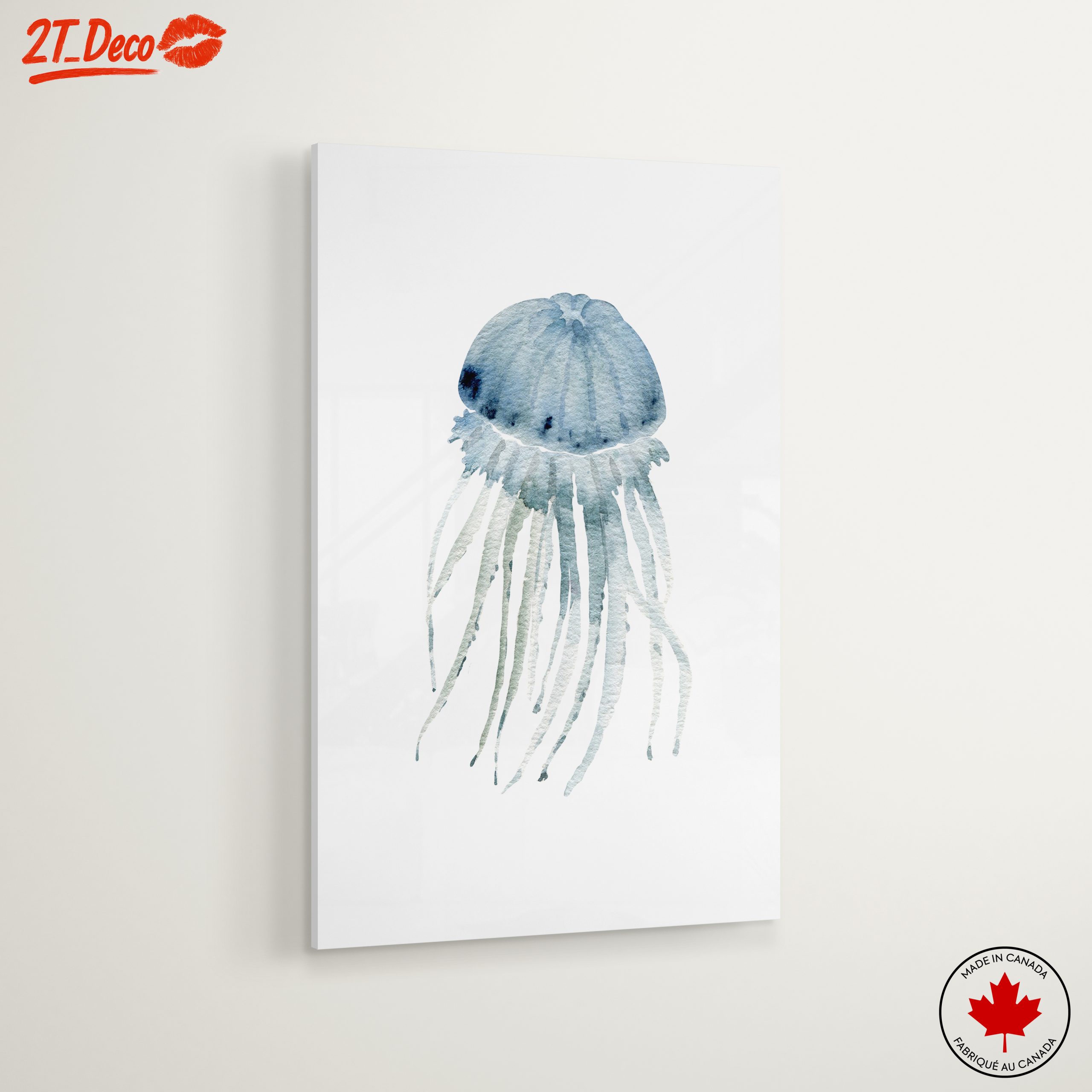 Abstract Jellyfish Watercolor Art 2 - Image 6