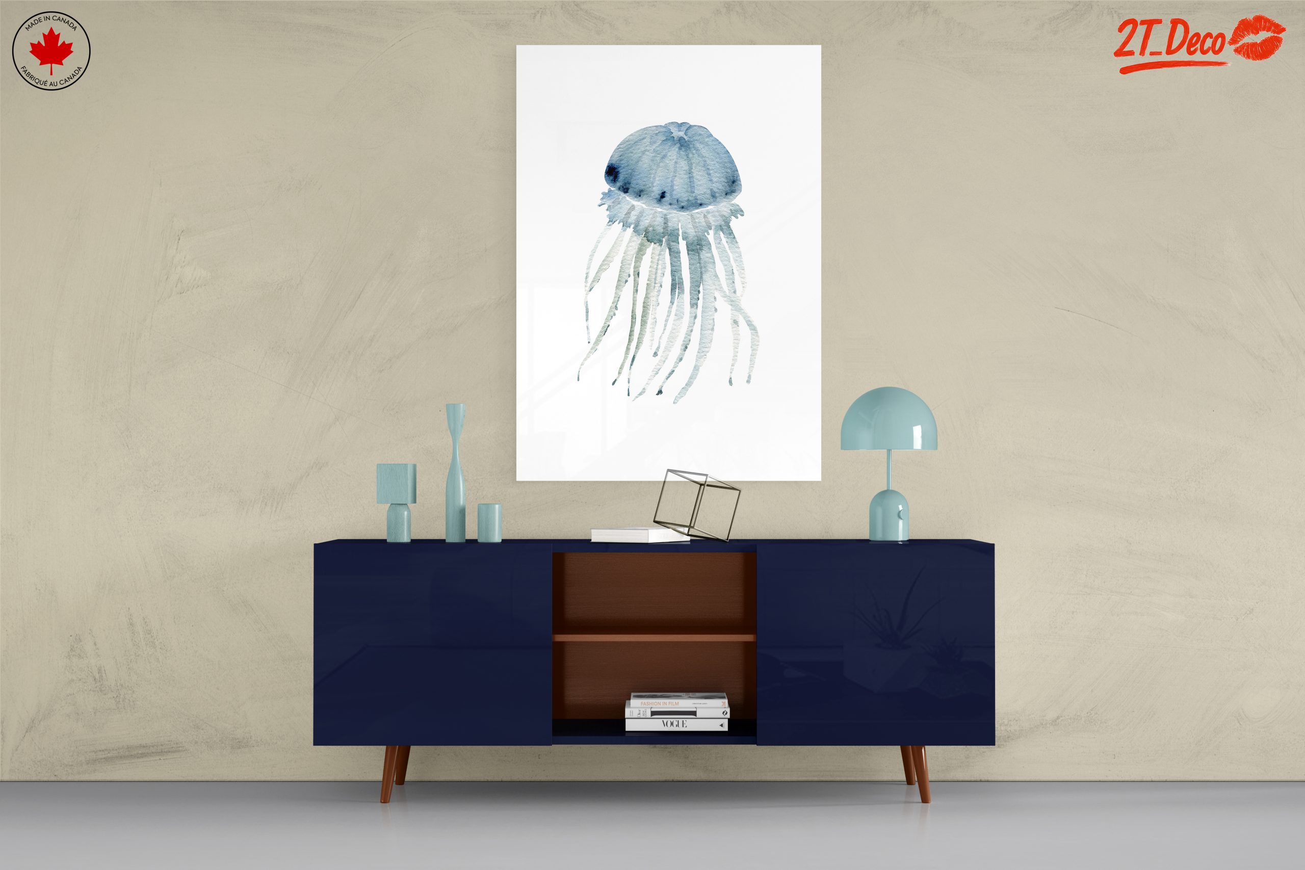 Abstract Jellyfish Watercolor Art 2 - Image 8