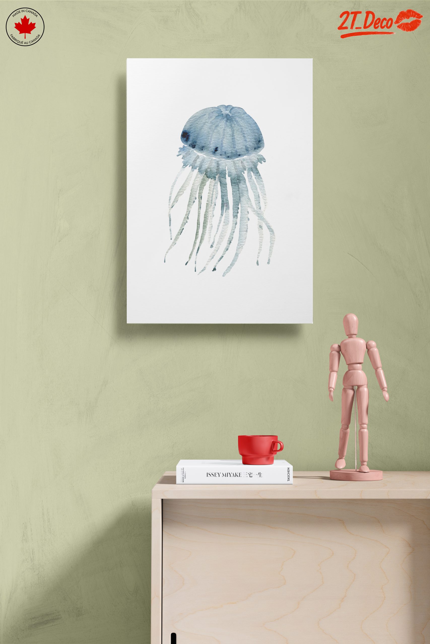 Abstract Jellyfish Watercolor Art 2 - Image 14