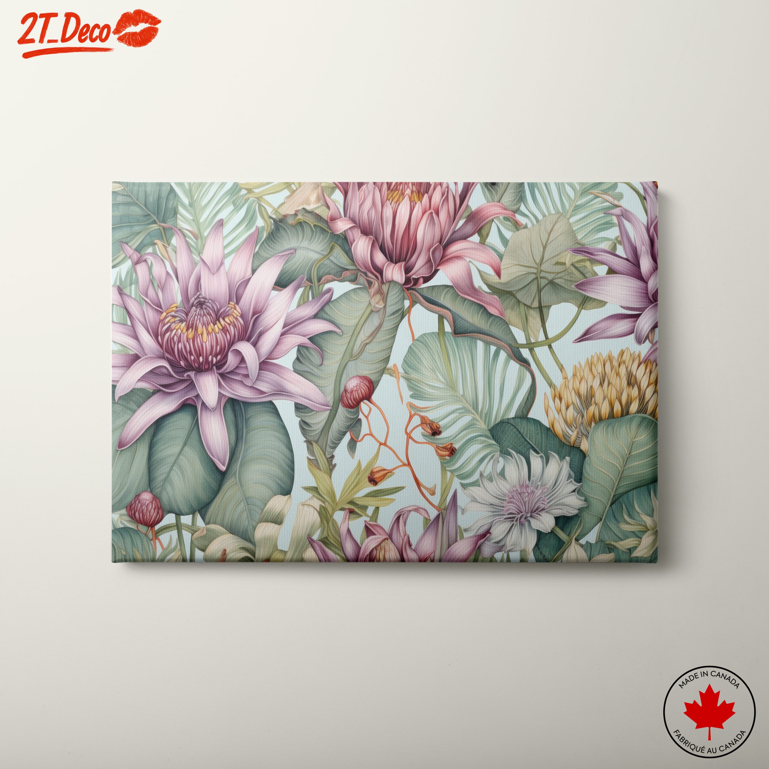 Vibrant Botanical Flower Art