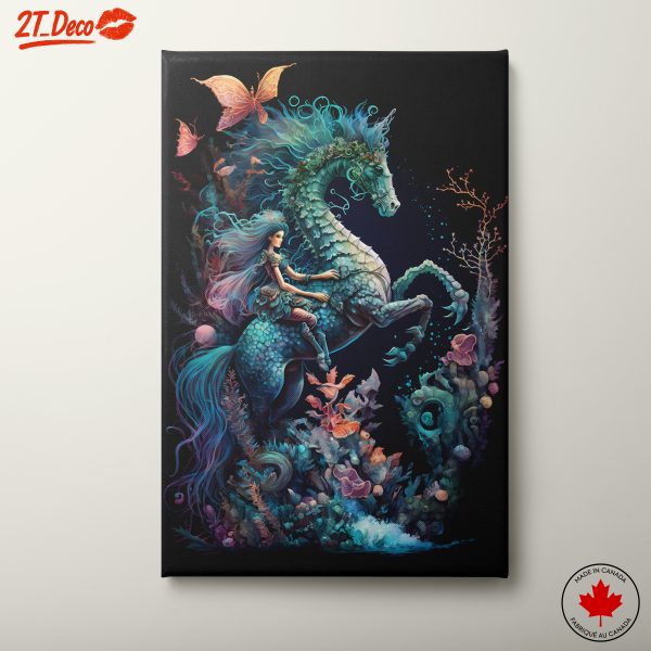 Enchanting Fantasy Character with Sea Horse