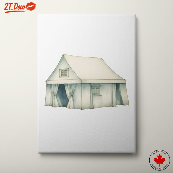 Minimalist Architectural Tent Design Art