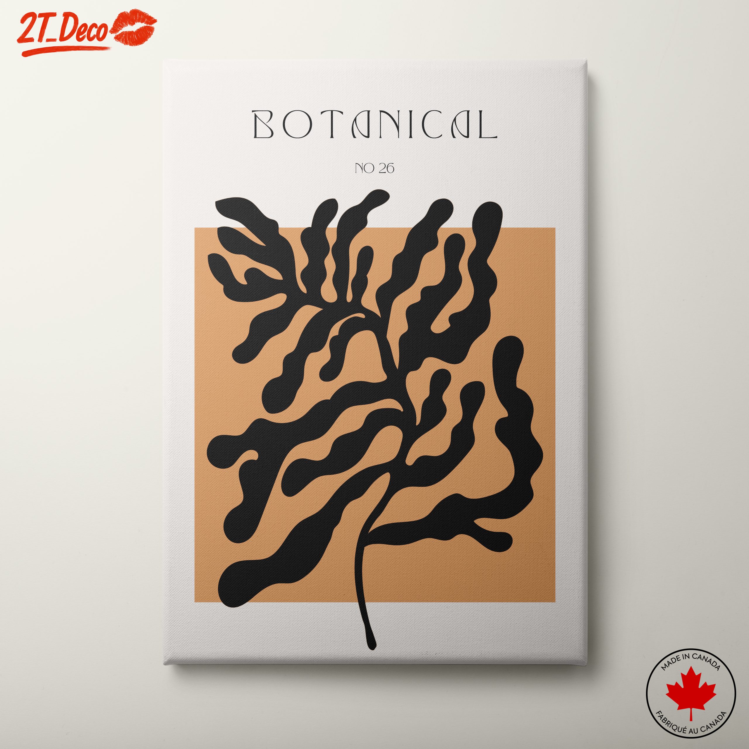 Stylized Botanical Art with Minimalist Design