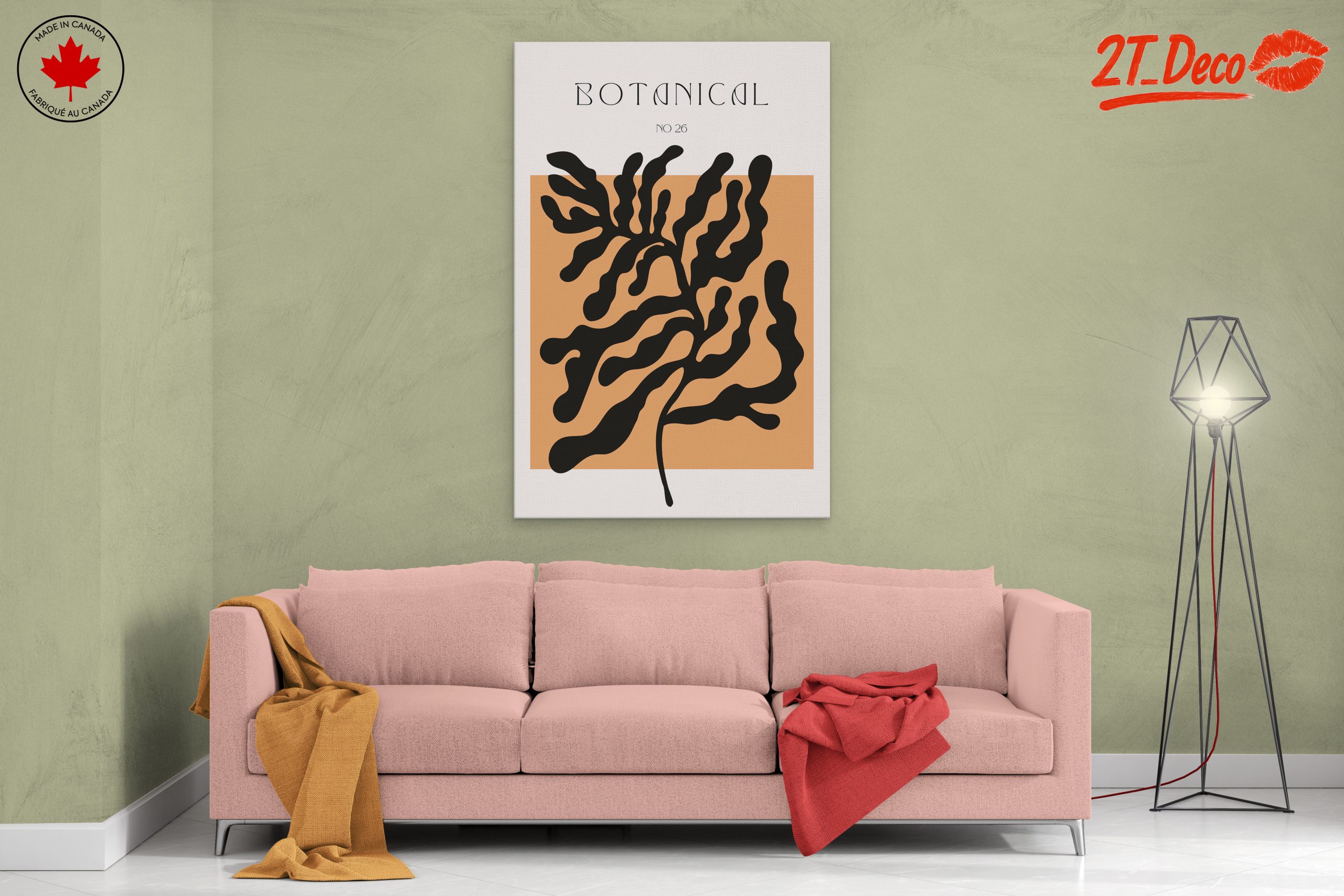 Stylized Botanical Art with Minimalist Design - Image 2