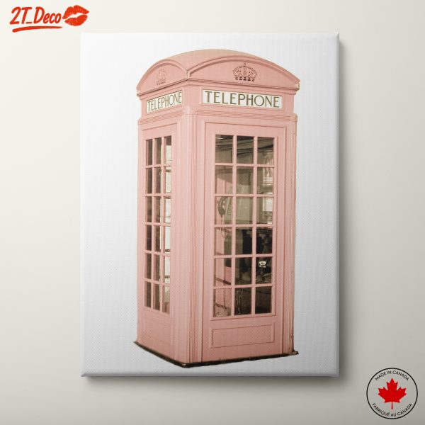 Pink Telephone Booth Urban Art