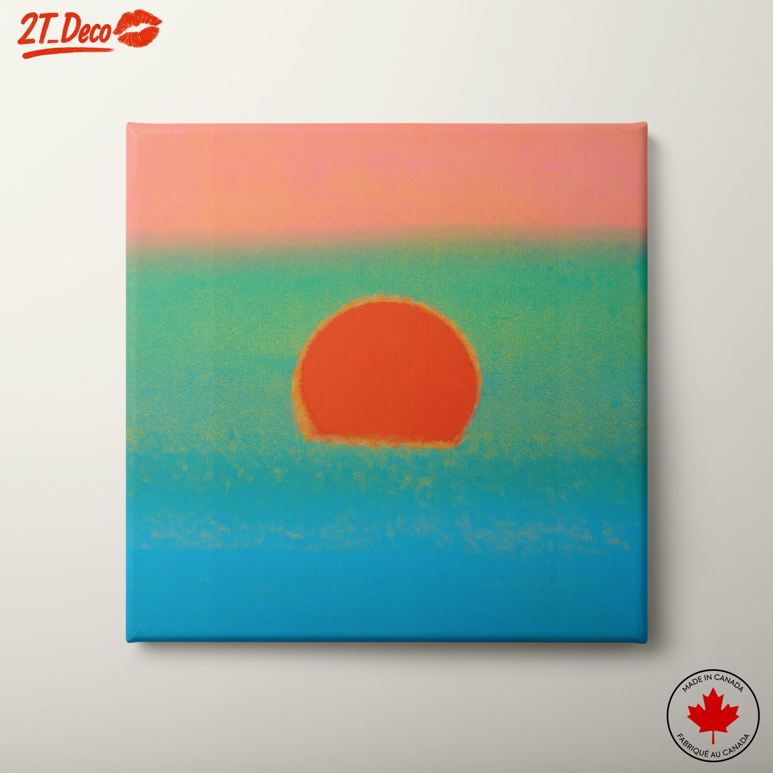 Vibrant Abstract Sunset with Cloud Elements