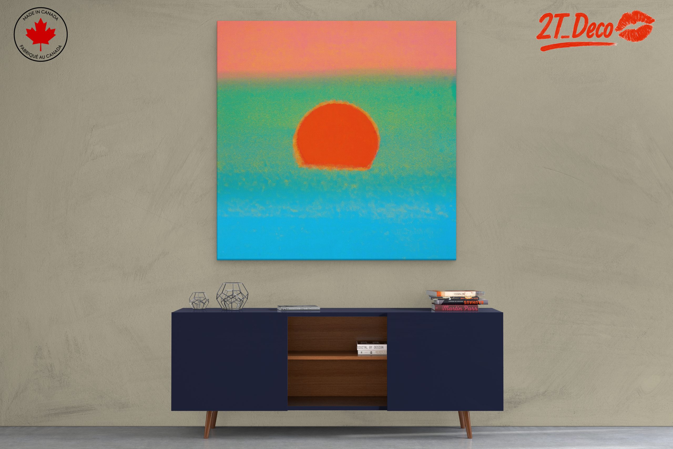 Vibrant Abstract Sunset with Cloud Elements - Image 3