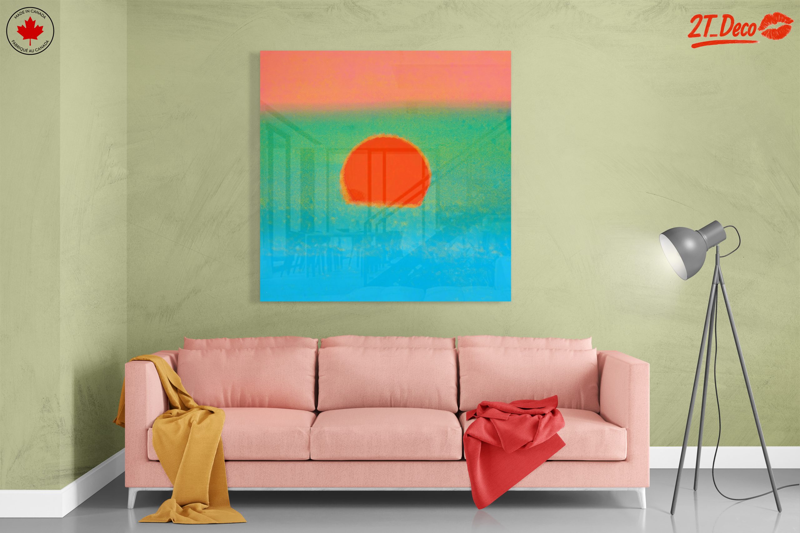 Vibrant Abstract Sunset with Cloud Elements - Image 7