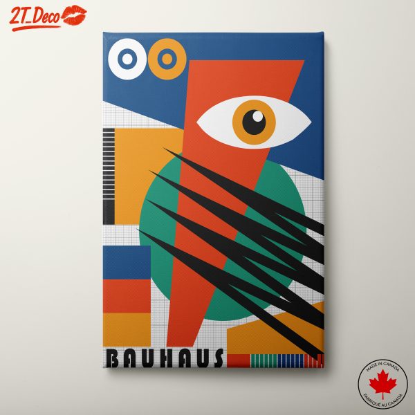 Bold Abstract Geometric Art with Eye