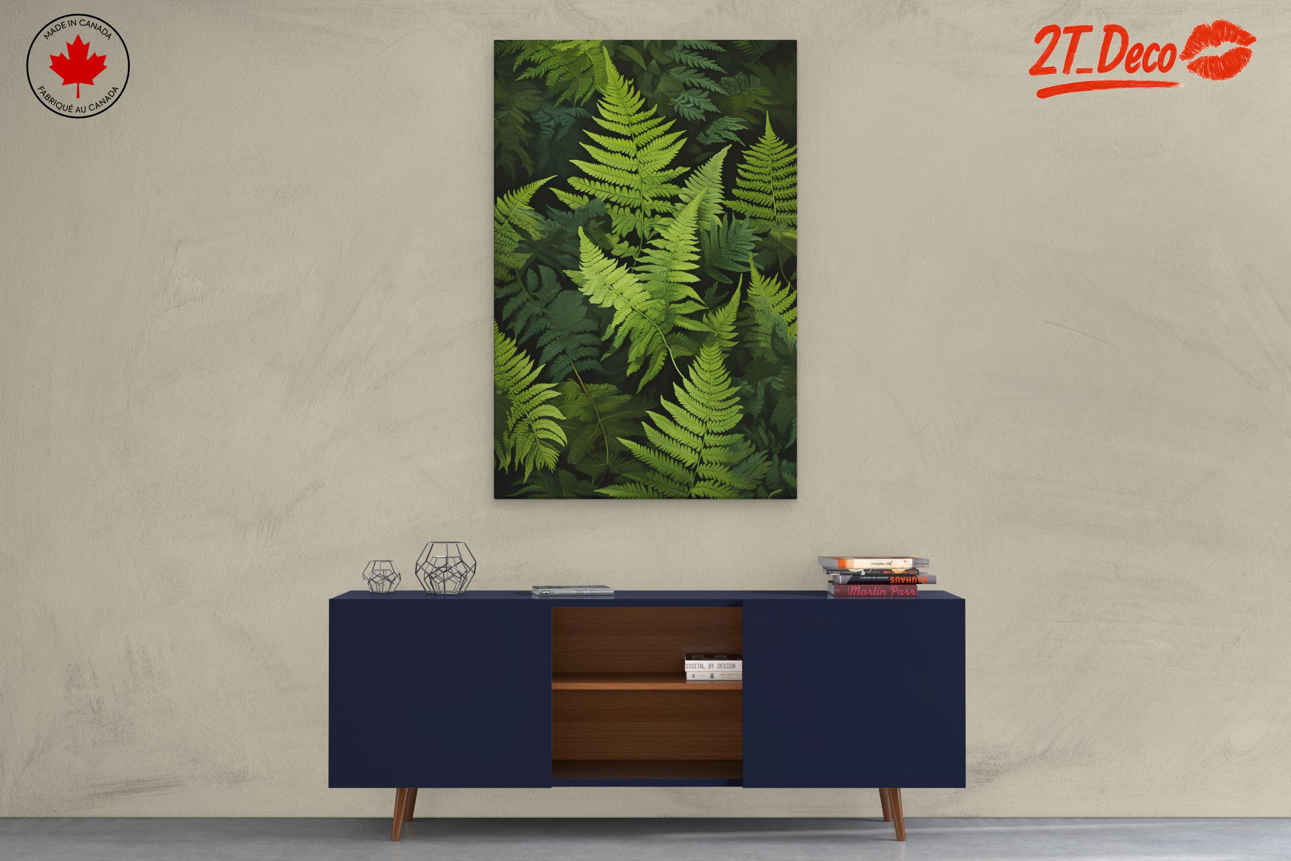 Lush Ferns Botanical Art - Image 3