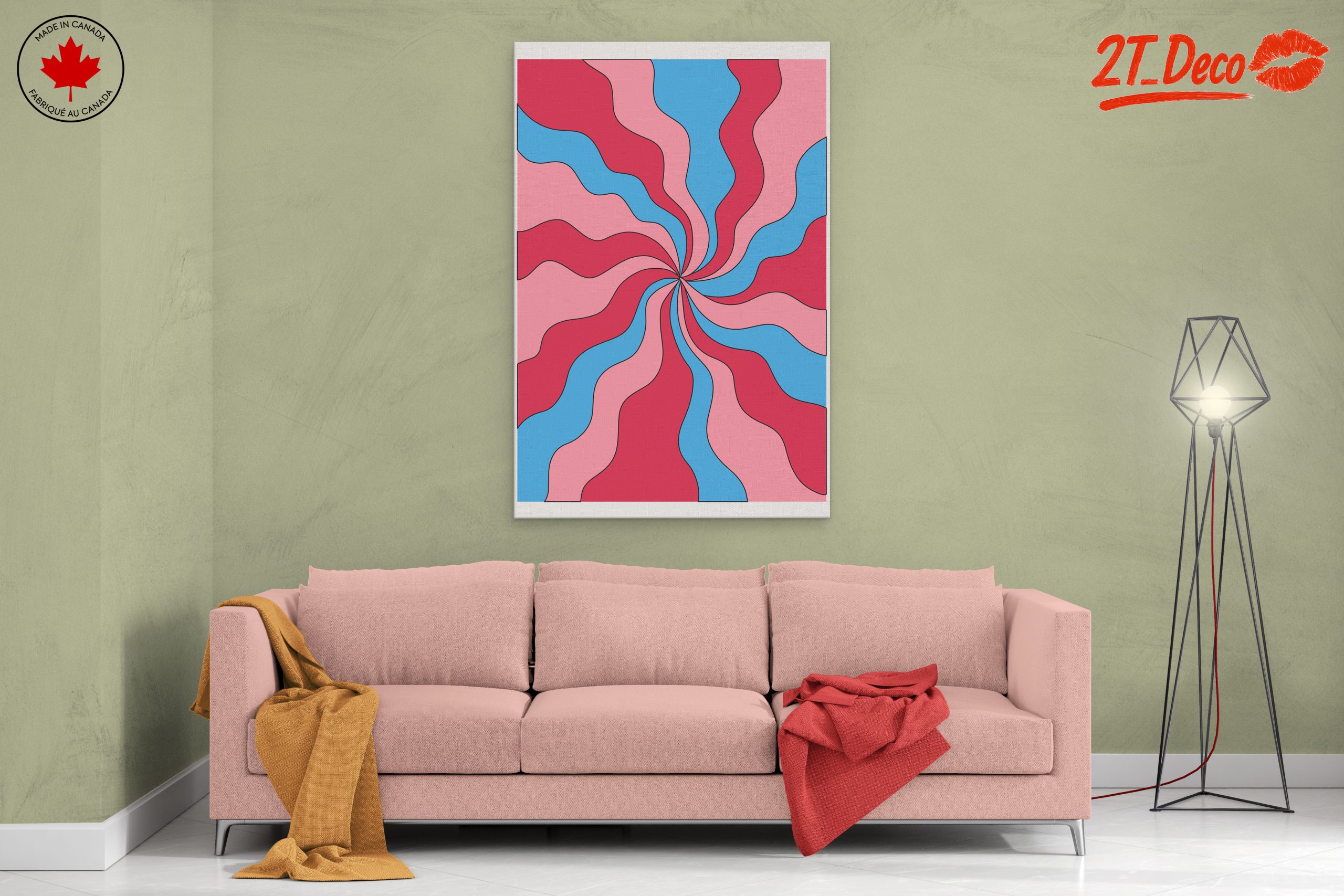 Dynamic Abstract Color Swirl Art - Image 2