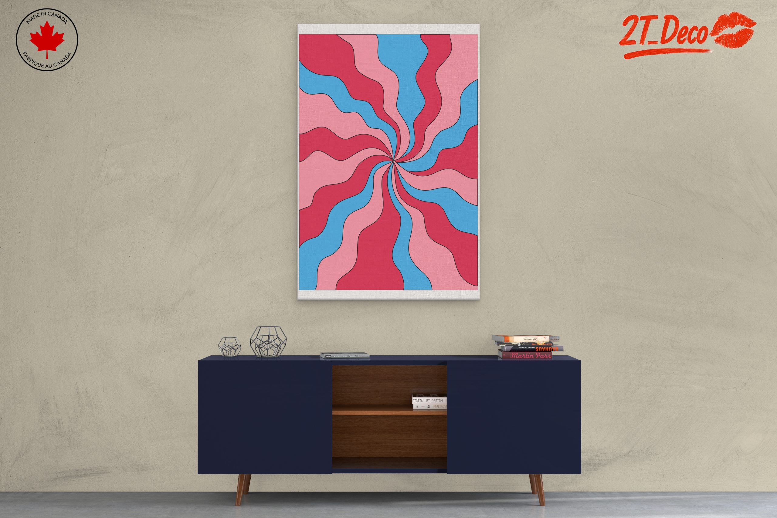 Dynamic Abstract Color Swirl Art - Image 3