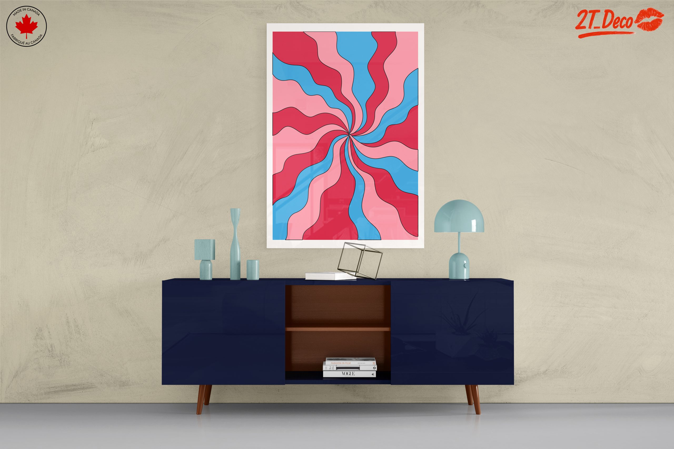 Dynamic Abstract Color Swirl Art - Image 8