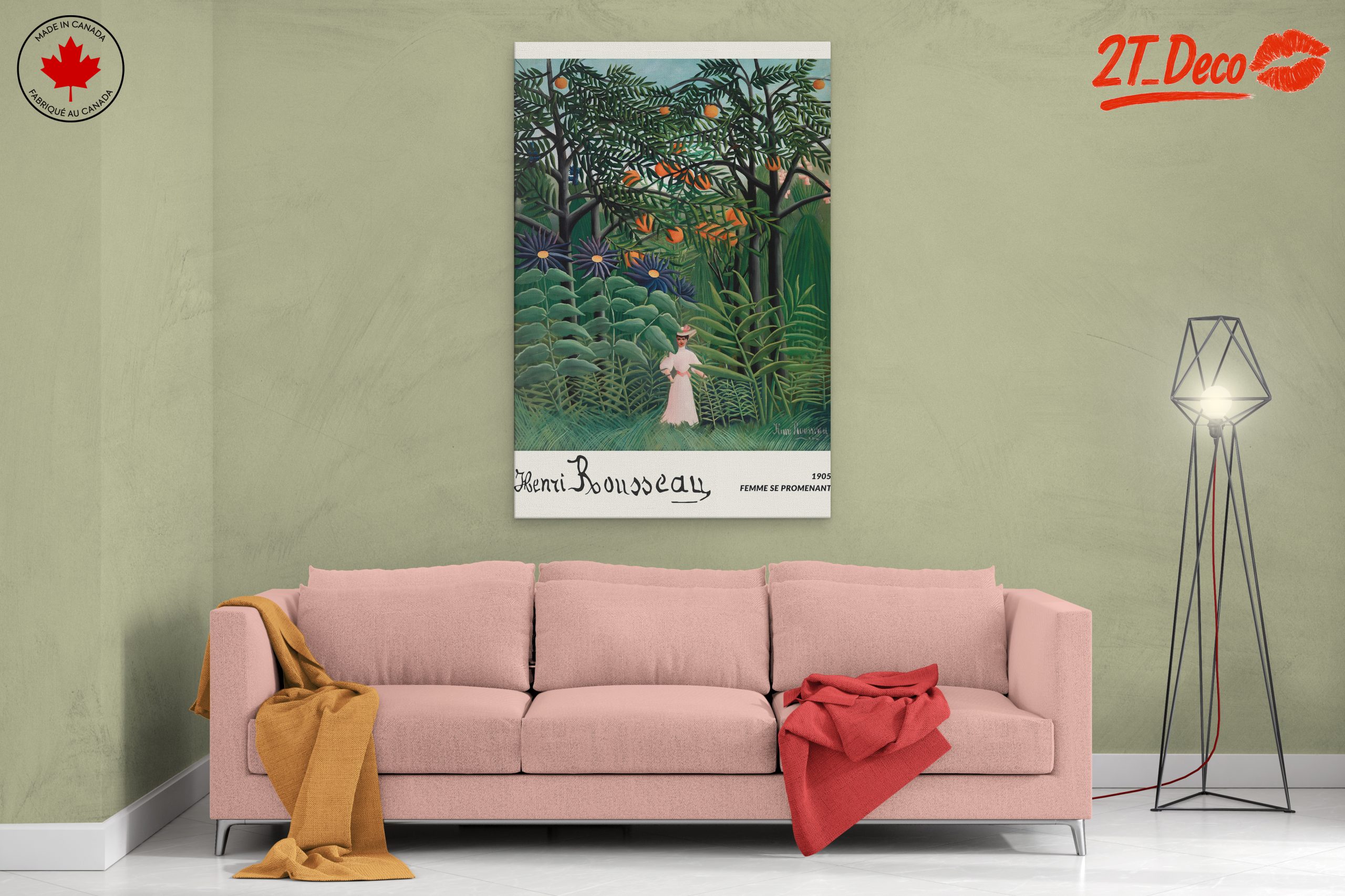 Feminine Figure in Lush Botanical Scene - Image 2