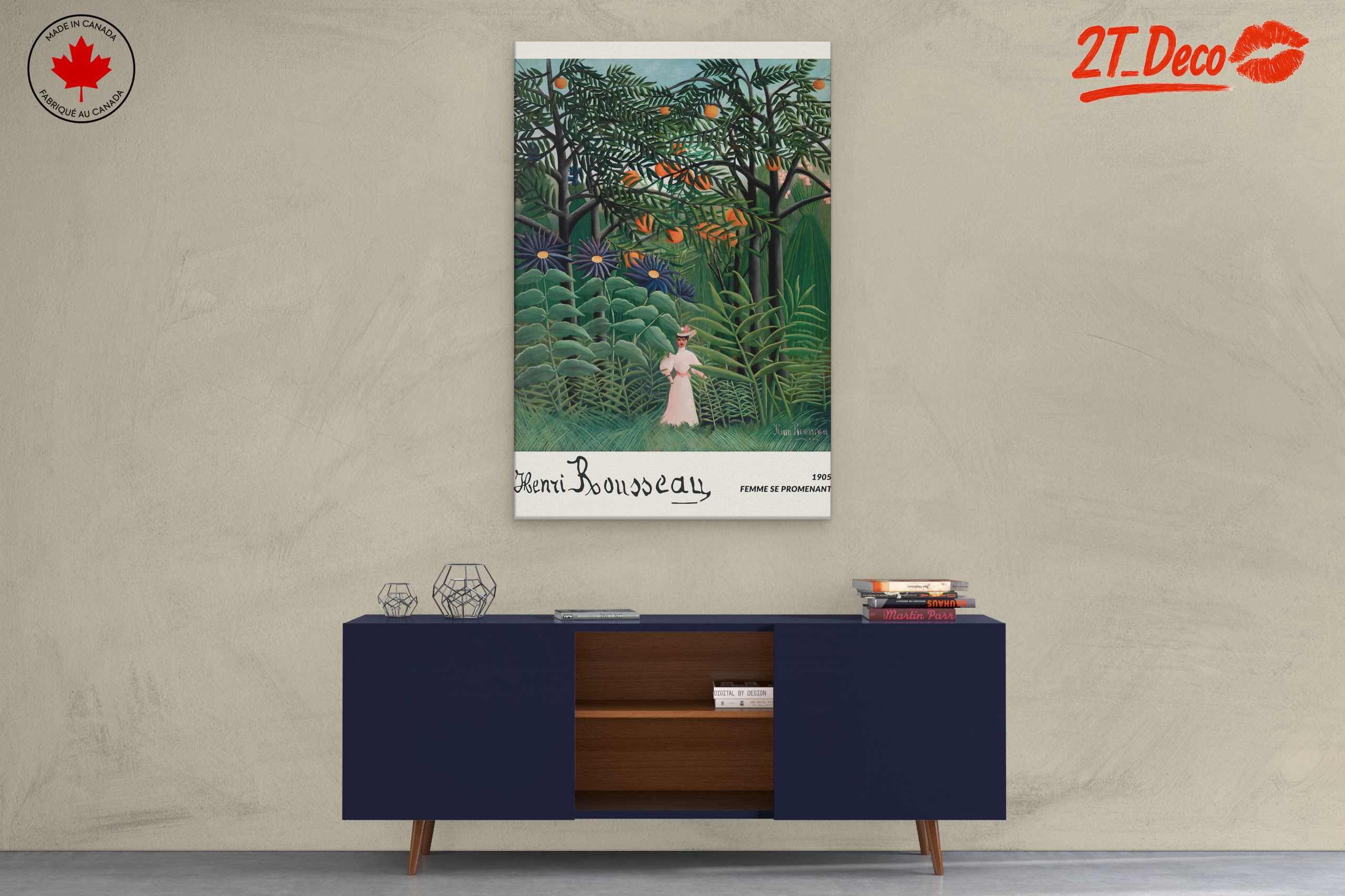 Feminine Figure in Lush Botanical Scene - Image 3