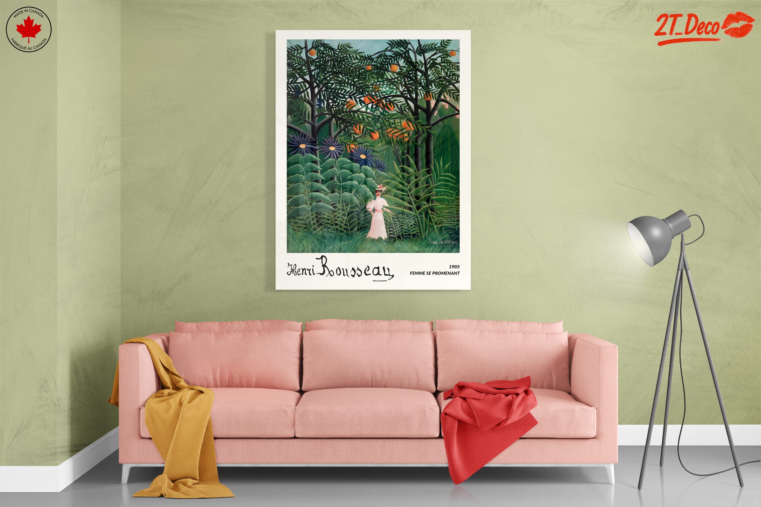 Feminine Figure in Lush Botanical Scene - Image 7