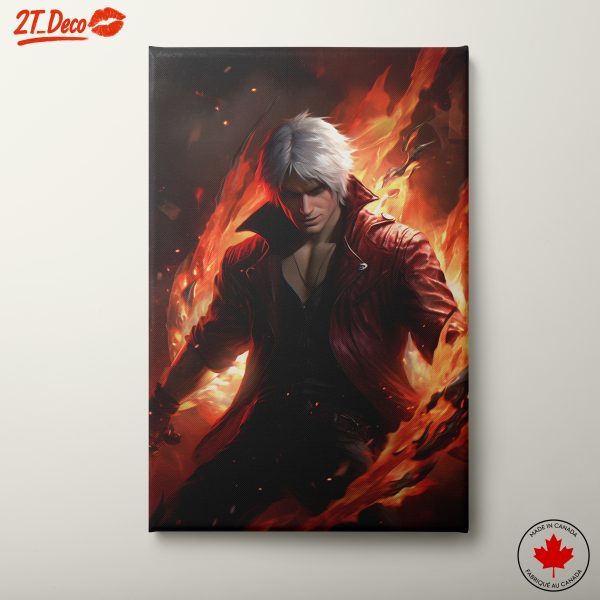 Vibrant Character in Fire Energy