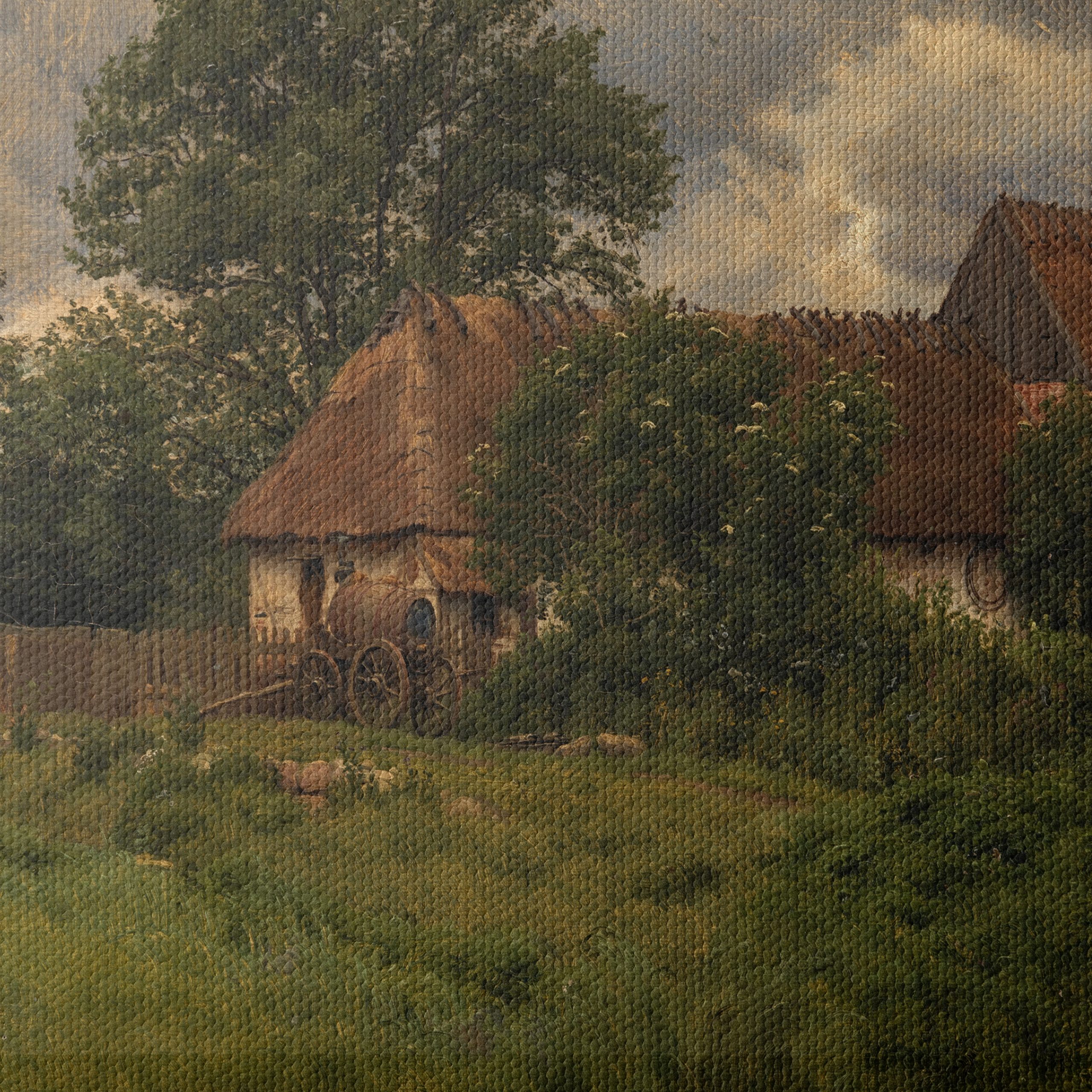 Tranquil Rural Landscape with Cottage - Image 4