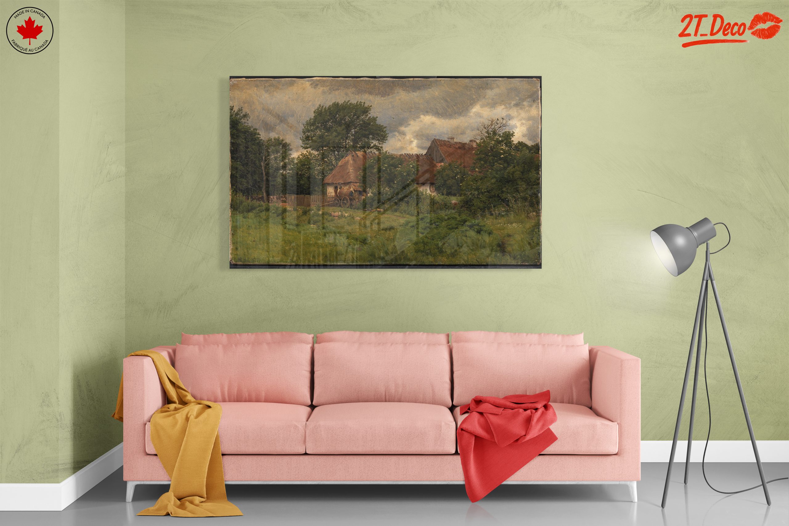 Tranquil Rural Landscape with Cottage - Image 7