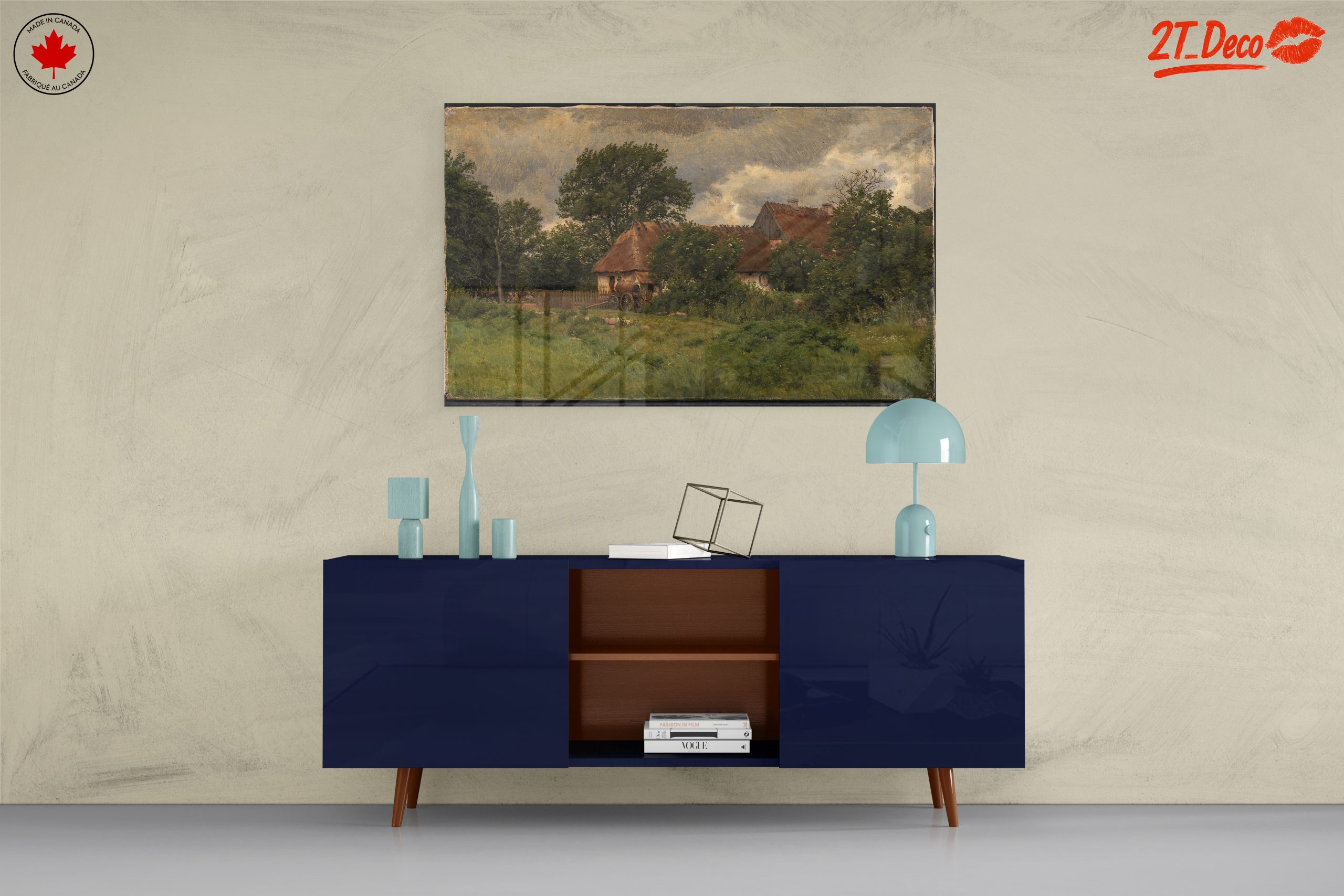 Tranquil Rural Landscape with Cottage - Image 8