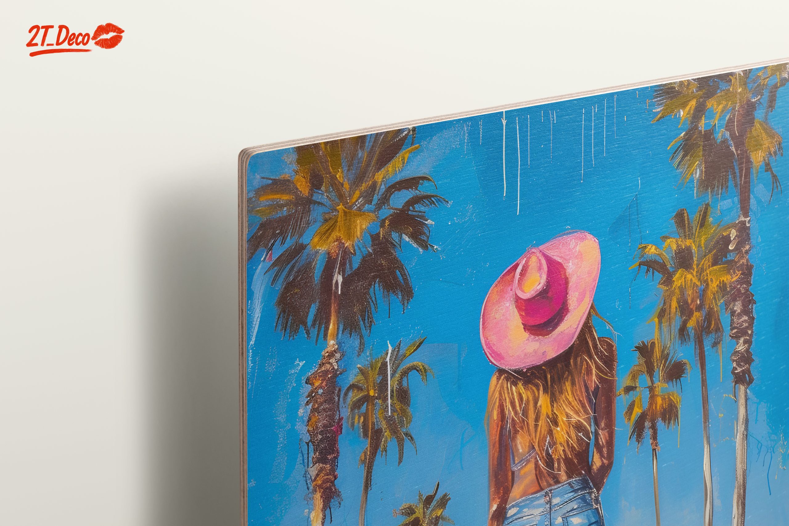 Vibrant Beach Scene with Girl in Pink Hat - Image 15