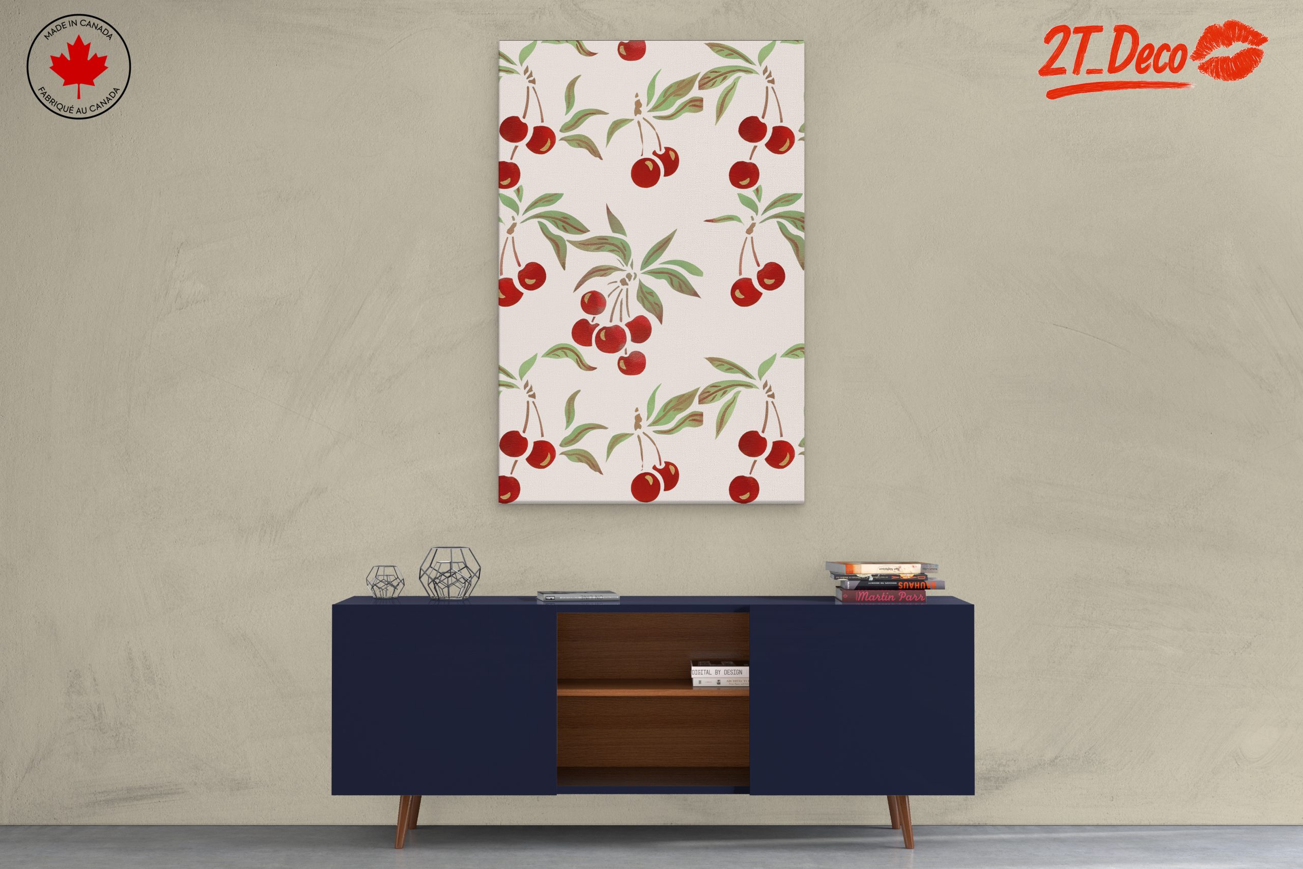 Cherry Blossom Botanical Art for Elegant Decor - Image 3