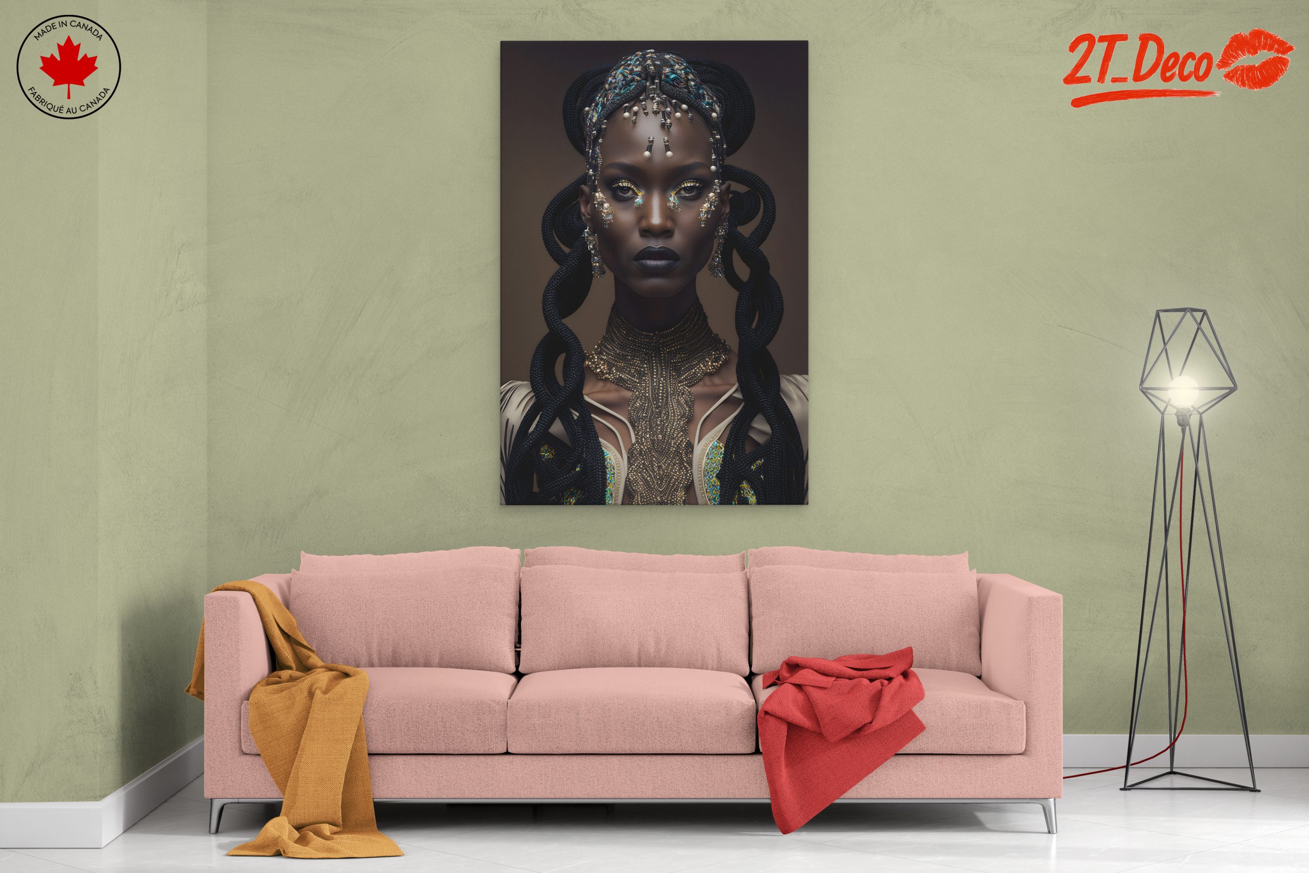 Cultural Abstract Art with Intricate Details - Image 2
