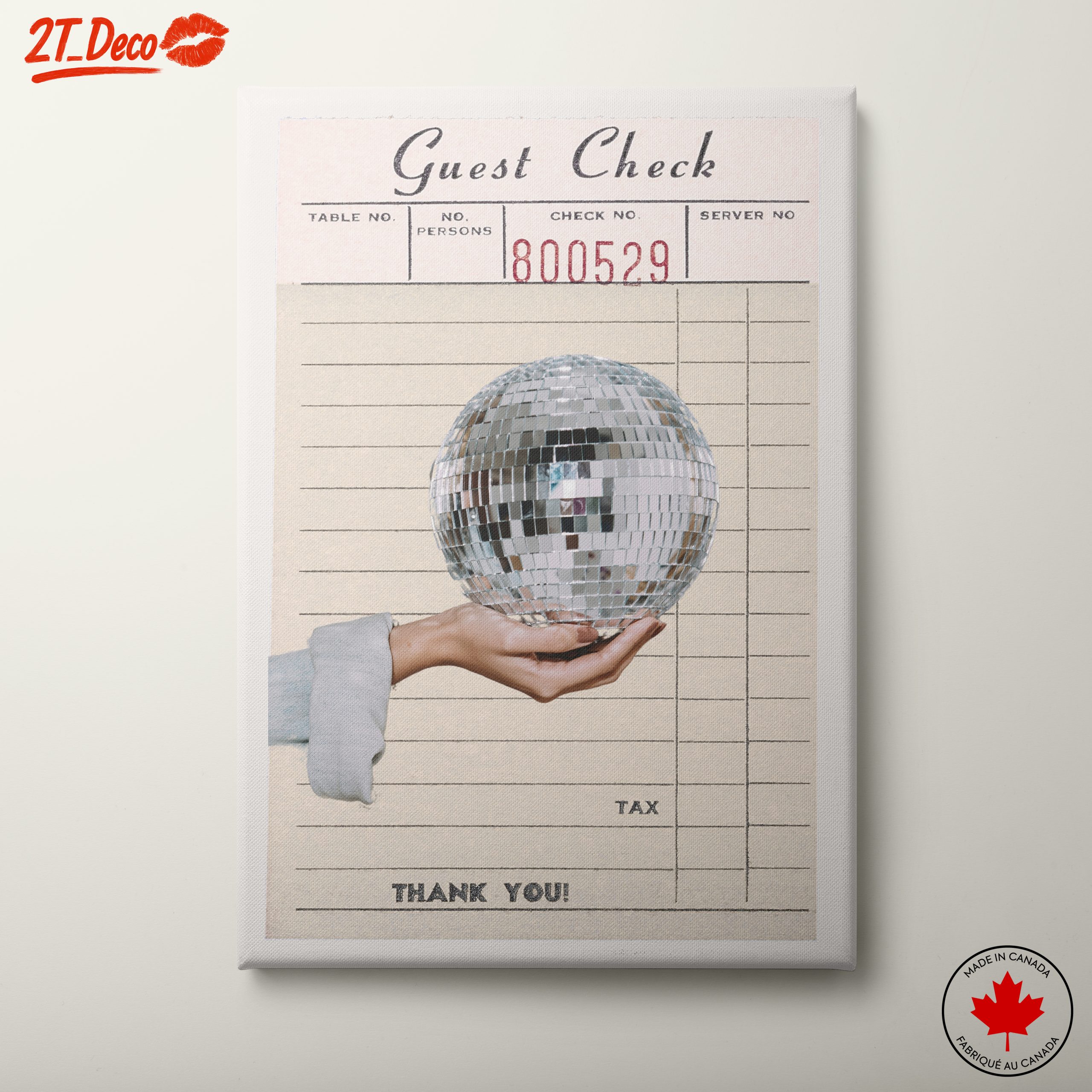 Disco Ball Graphic Art for Fun Interiors