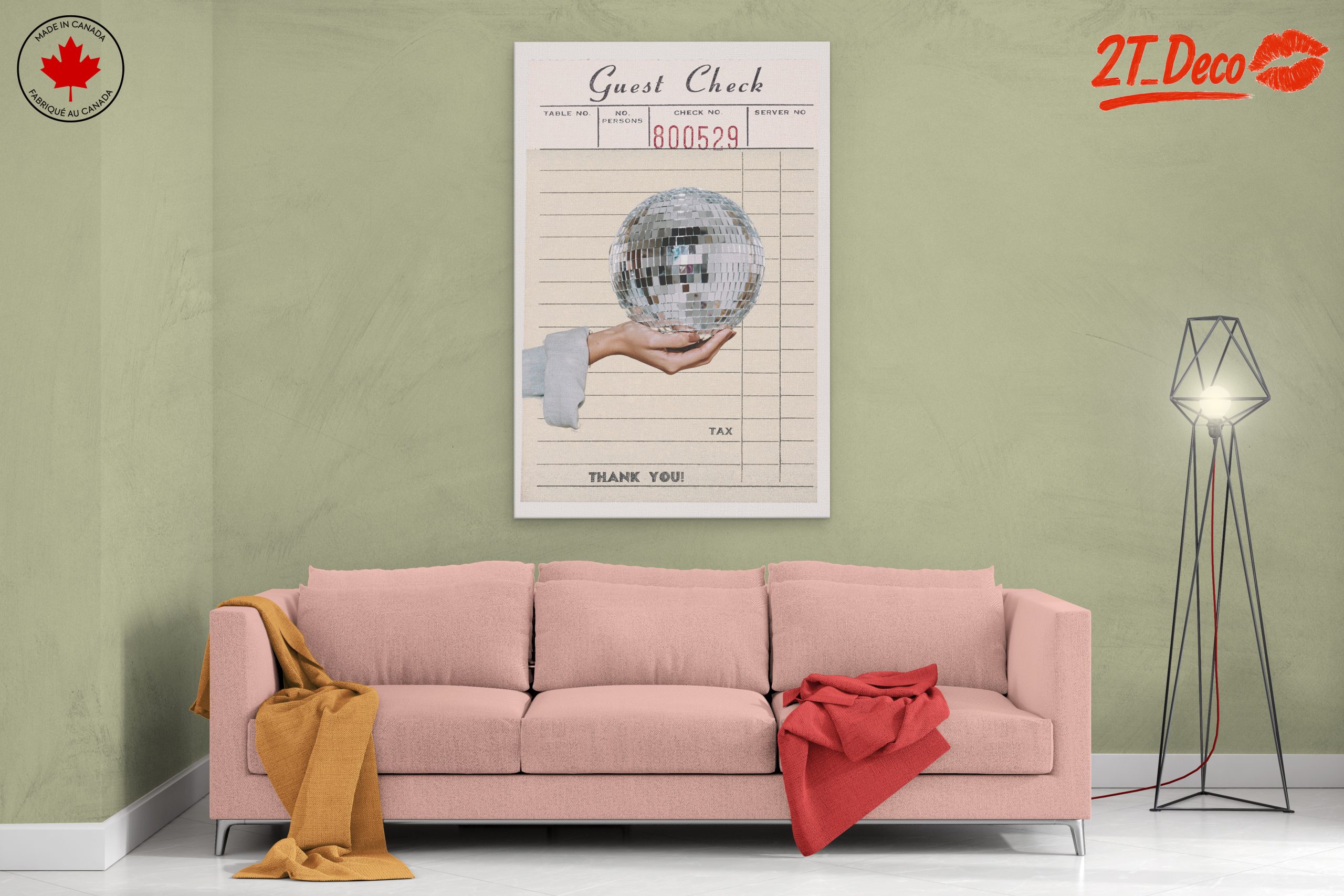 Disco Ball Graphic Art for Fun Interiors - Image 2