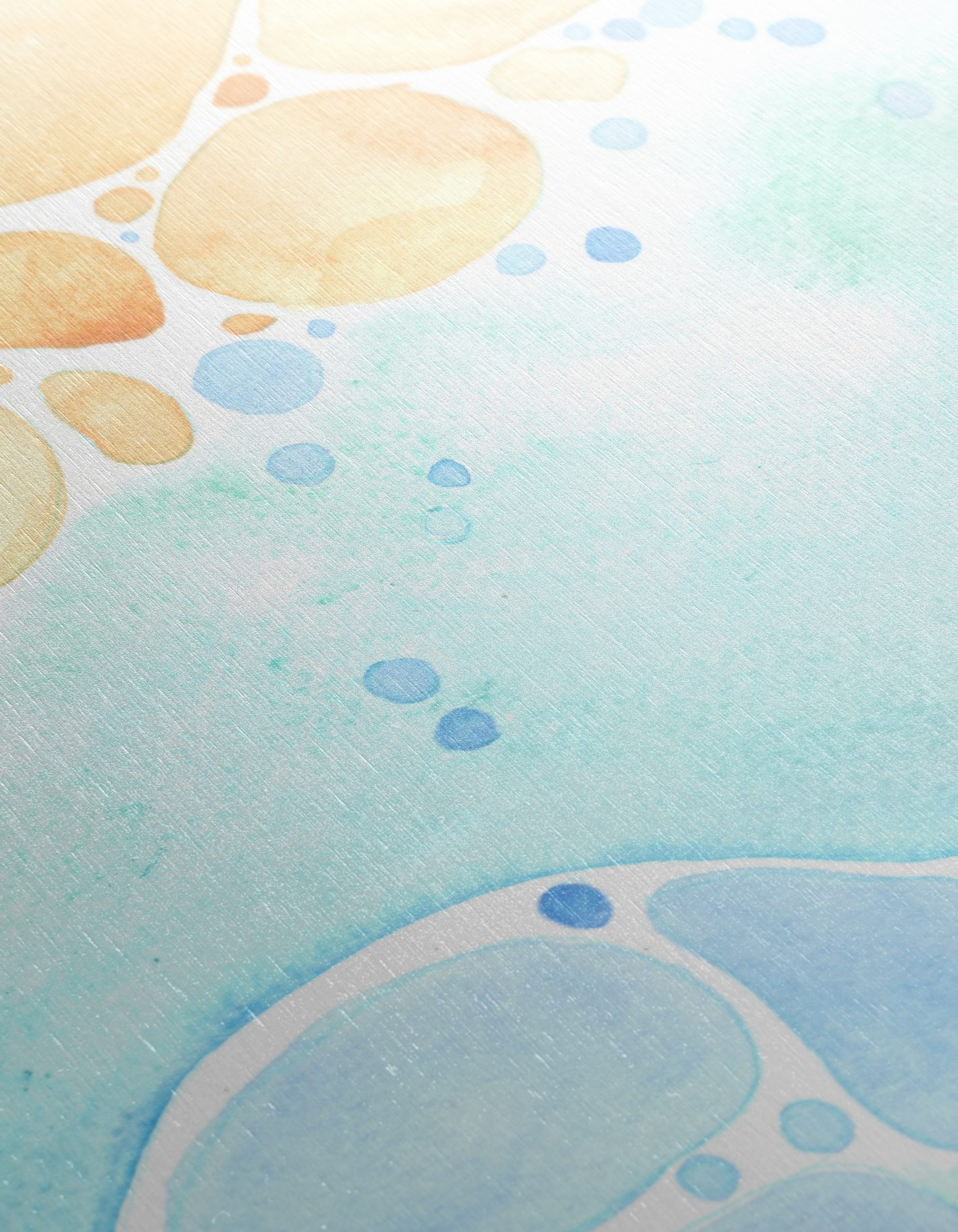 Soft Abstract Waves in Blue and Orange - Image 12