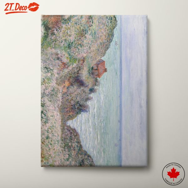 Serene Coastal View in Impressionist Style