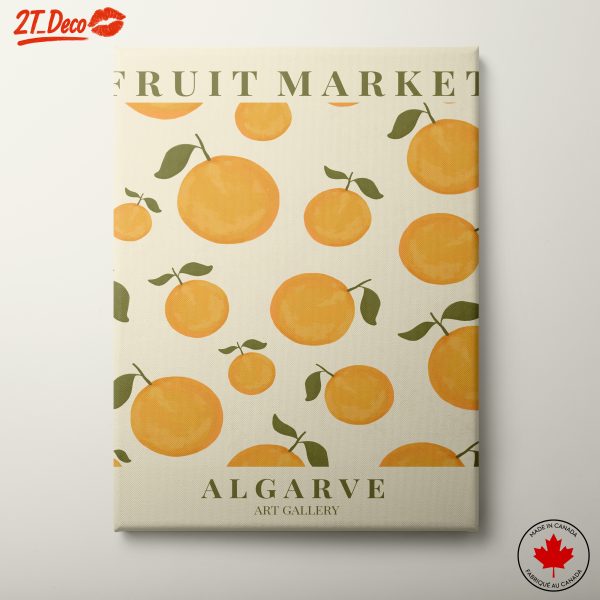 Vibrant Abstract Oranges in Fruit Market