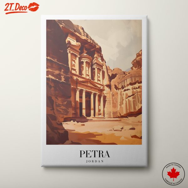 Petra Architectural Print from Jordan