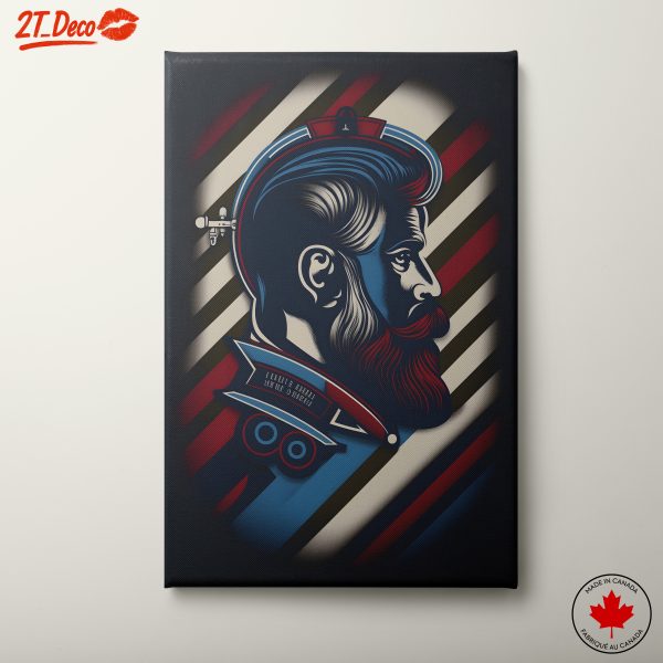 Stylized Character Portrait with Bold Colors
