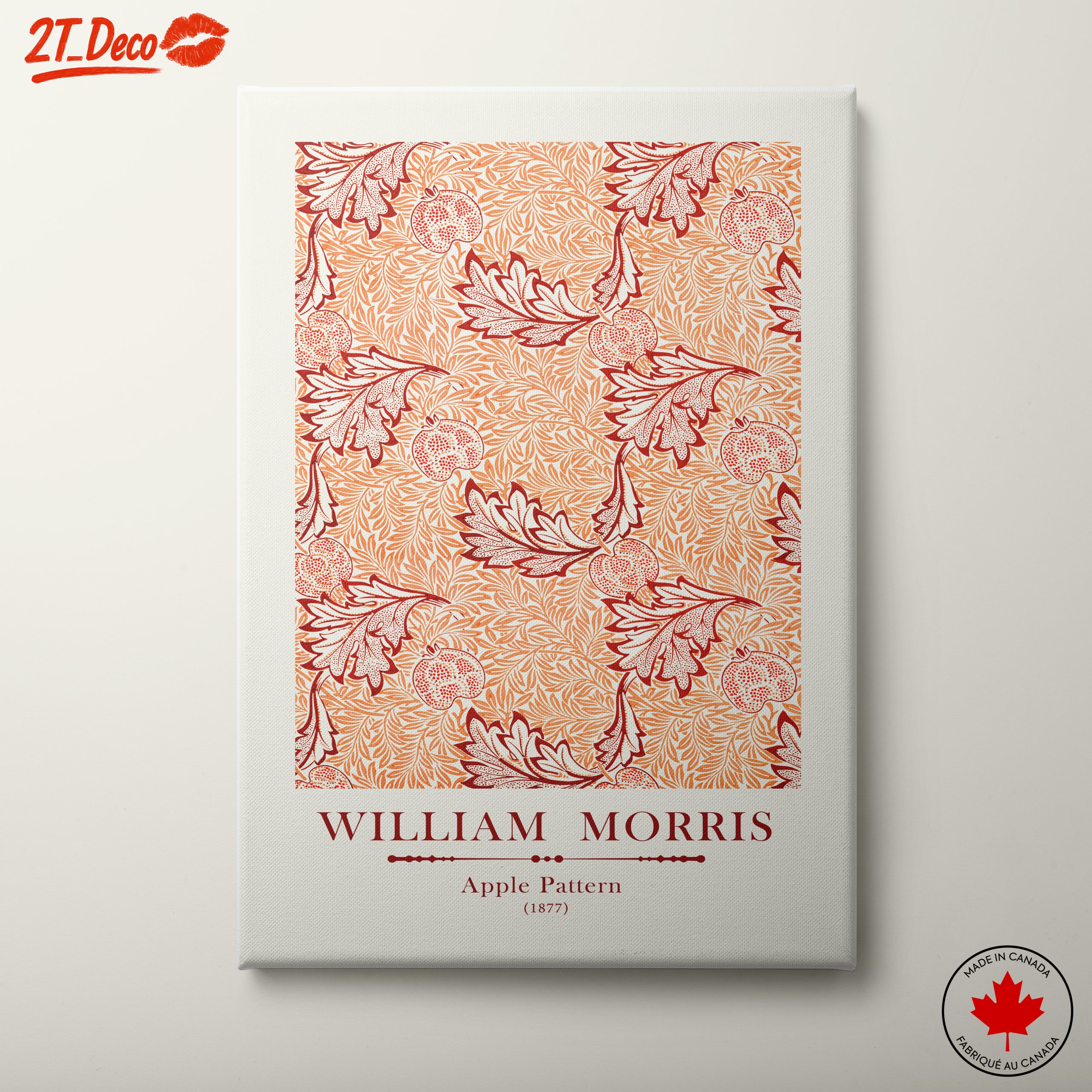 William Morris Apple Pattern Floral Art