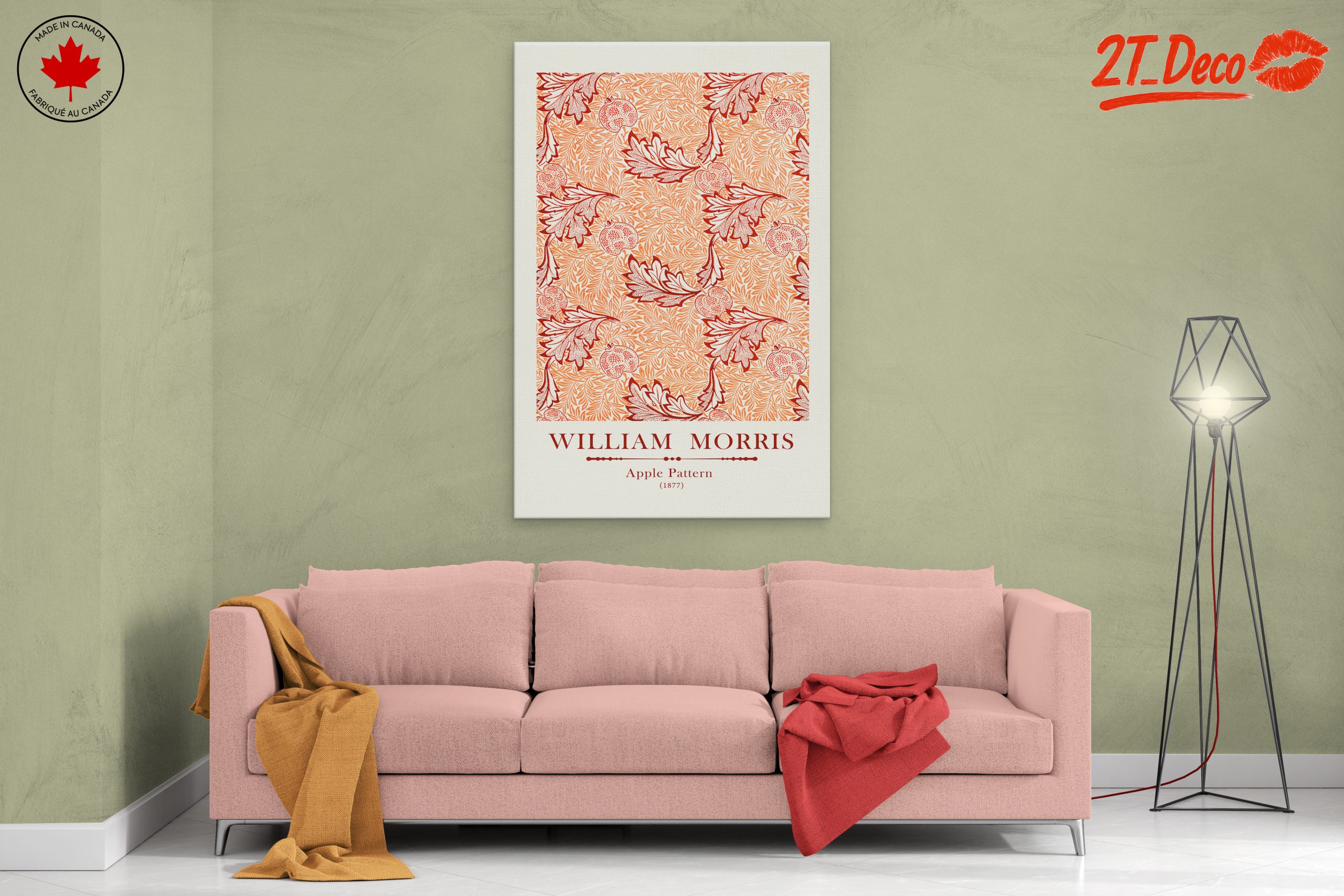 William Morris Apple Pattern Floral Art - Image 2