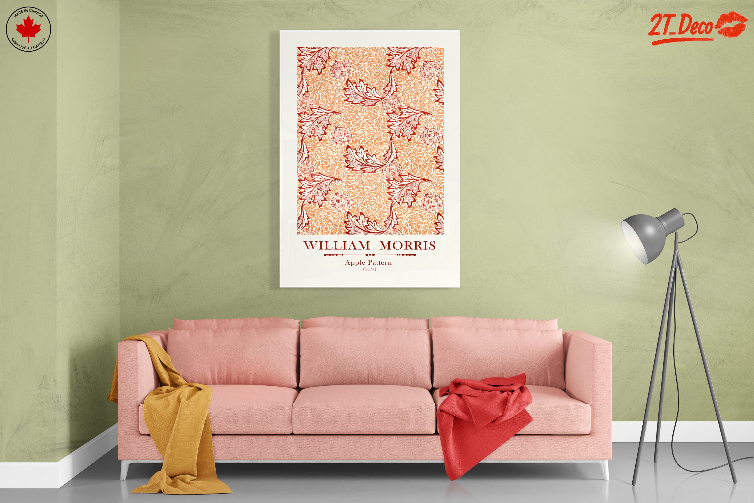 William Morris Apple Pattern Floral Art - Image 7