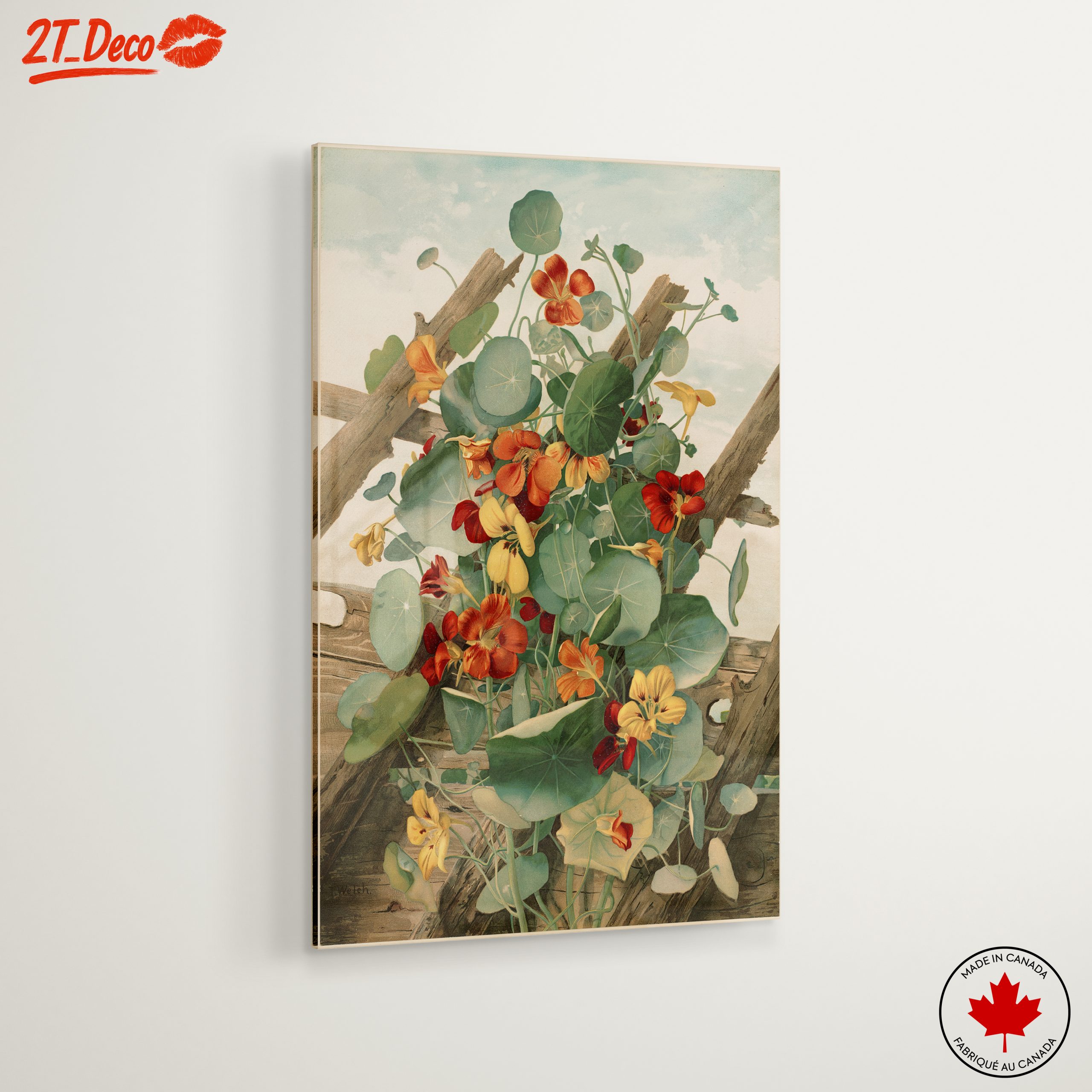 Vibrant Botanical Artwork with Colorful Flowers - Image 6