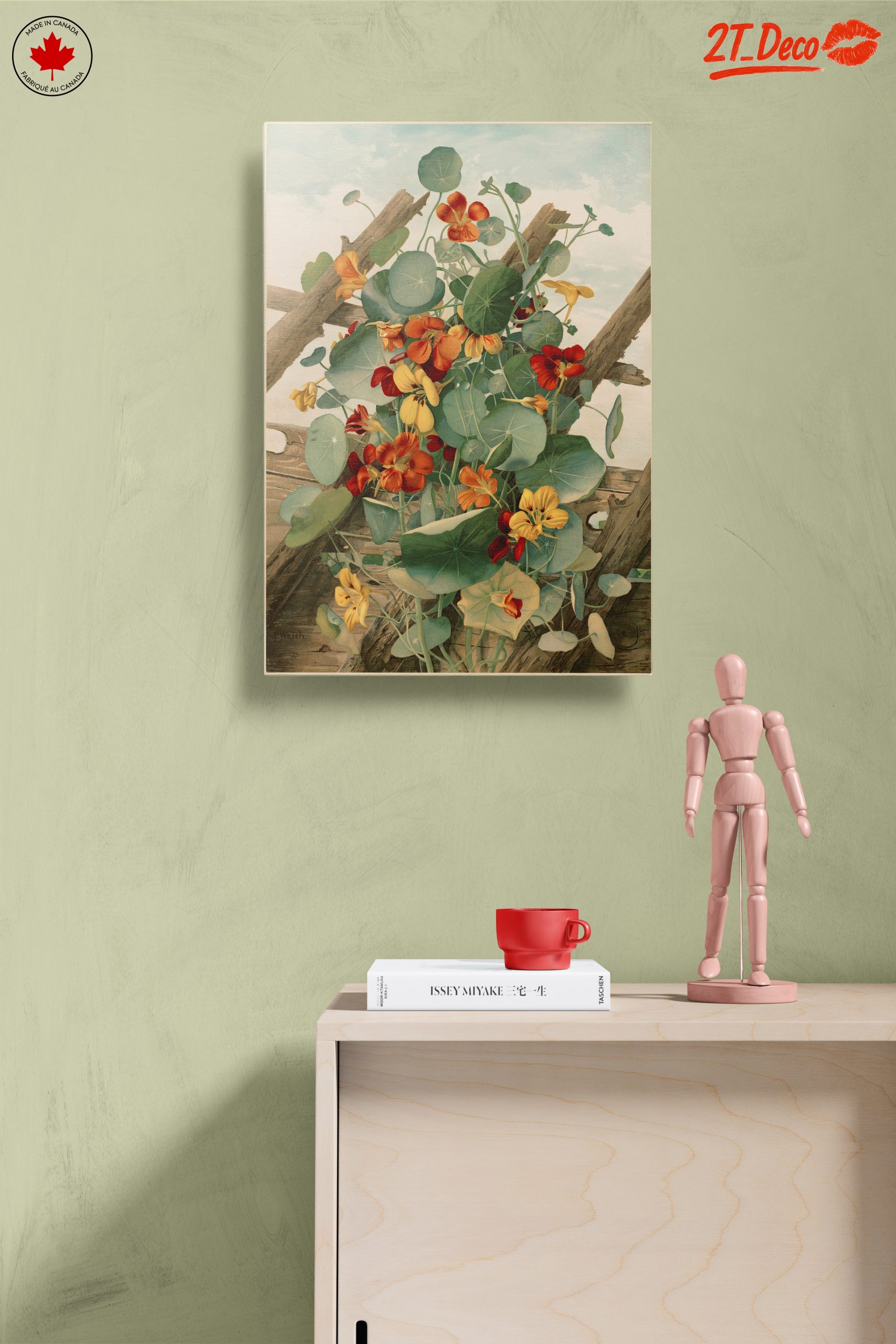Vibrant Botanical Artwork with Colorful Flowers - Image 14